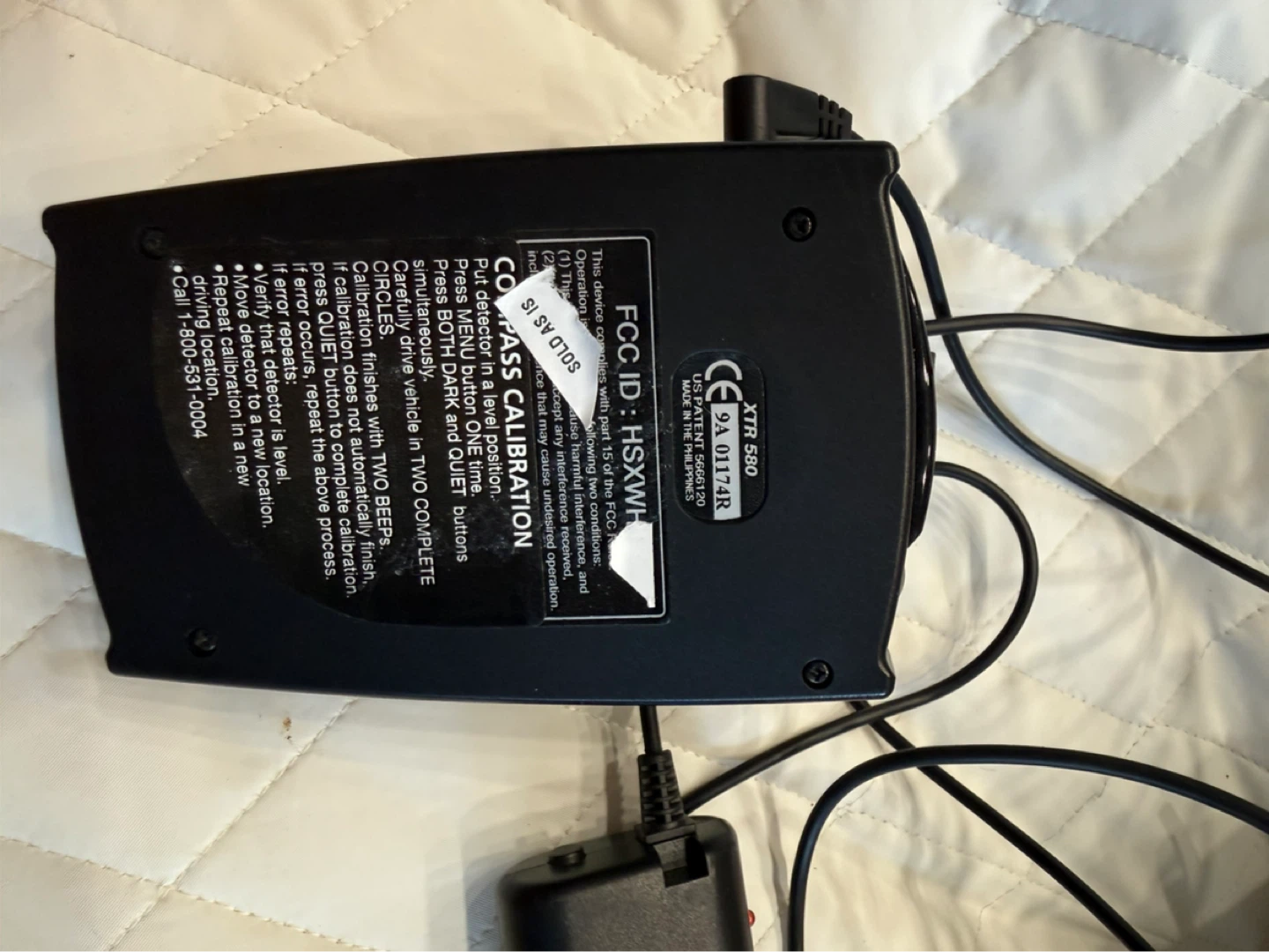 Whistler XTR 580 Radar Detector - photo 4