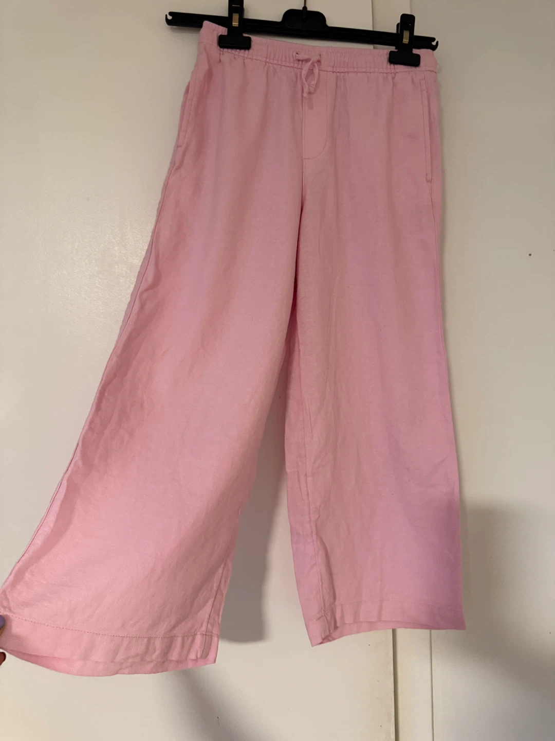 Old Navy Pink Linen Blend Cropped Pants Size M