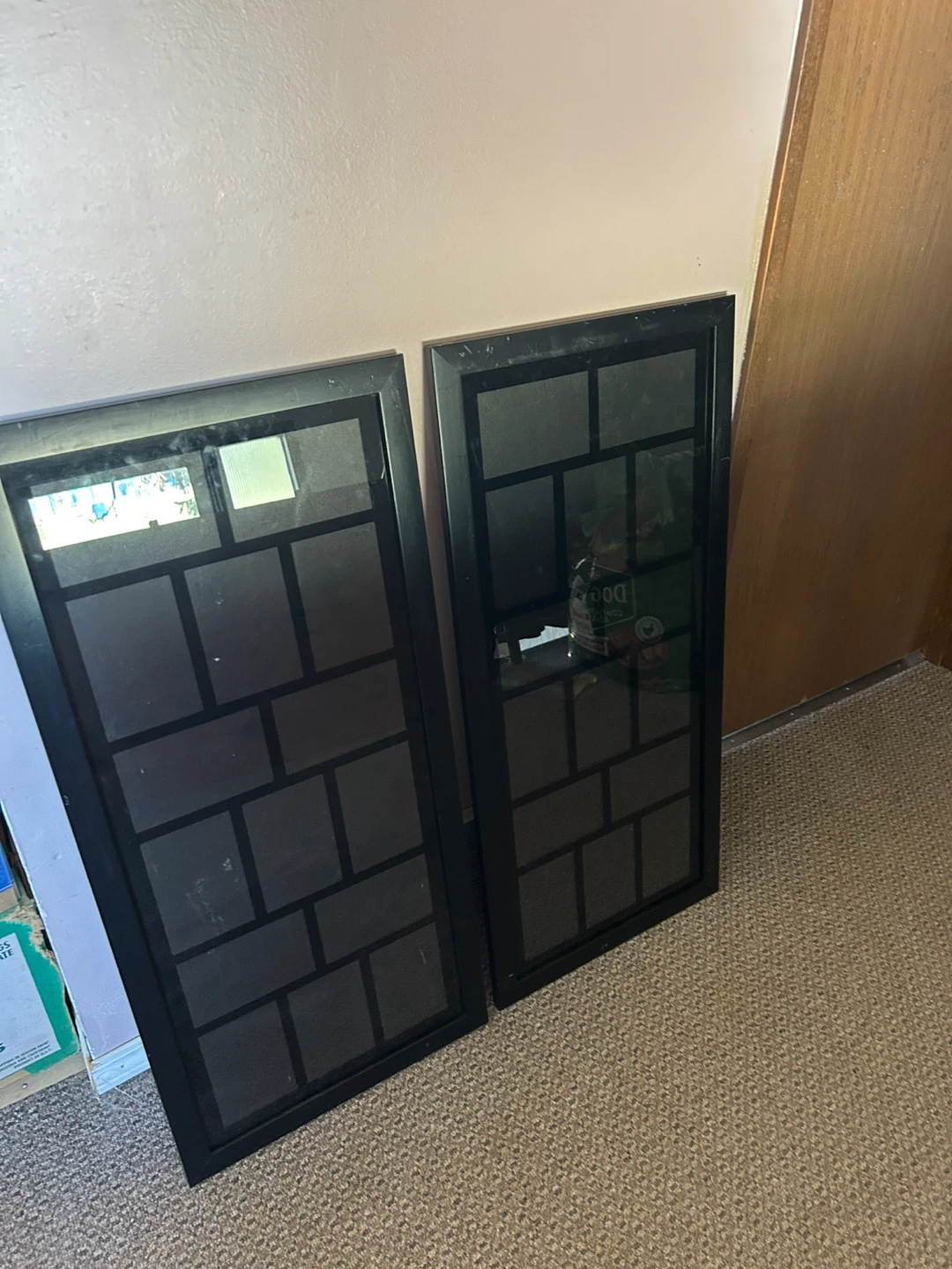 Set of 2 Black Photo Frames