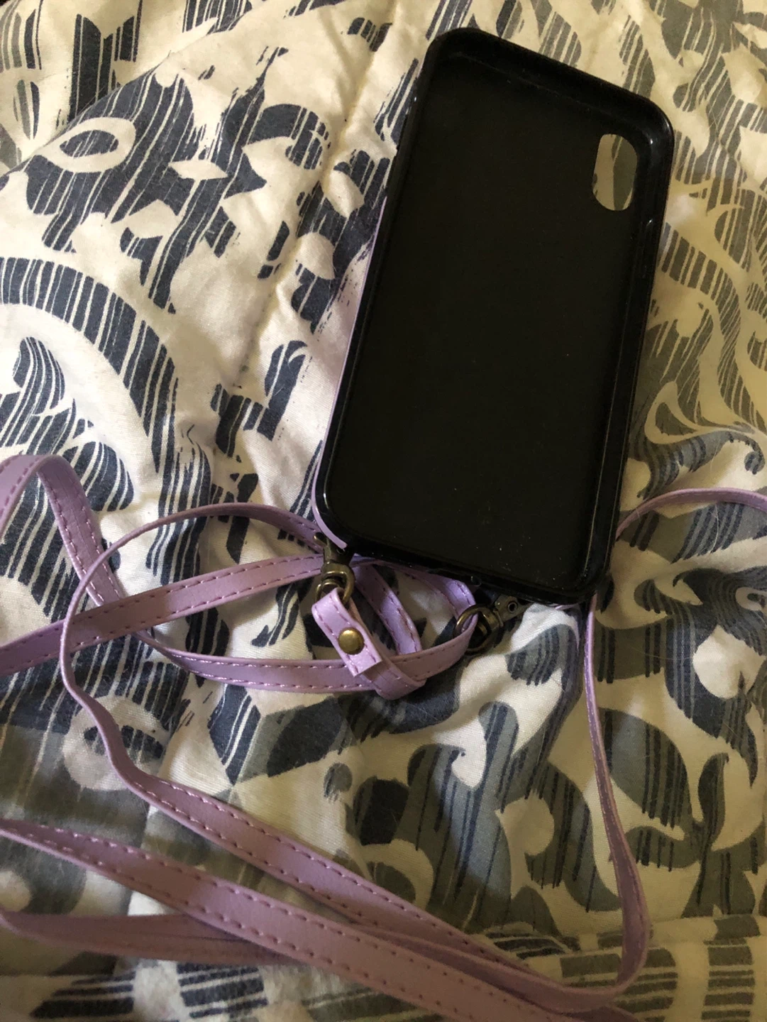 Purple Wallet Phone Case with Ring Holder and Strap - photo 2