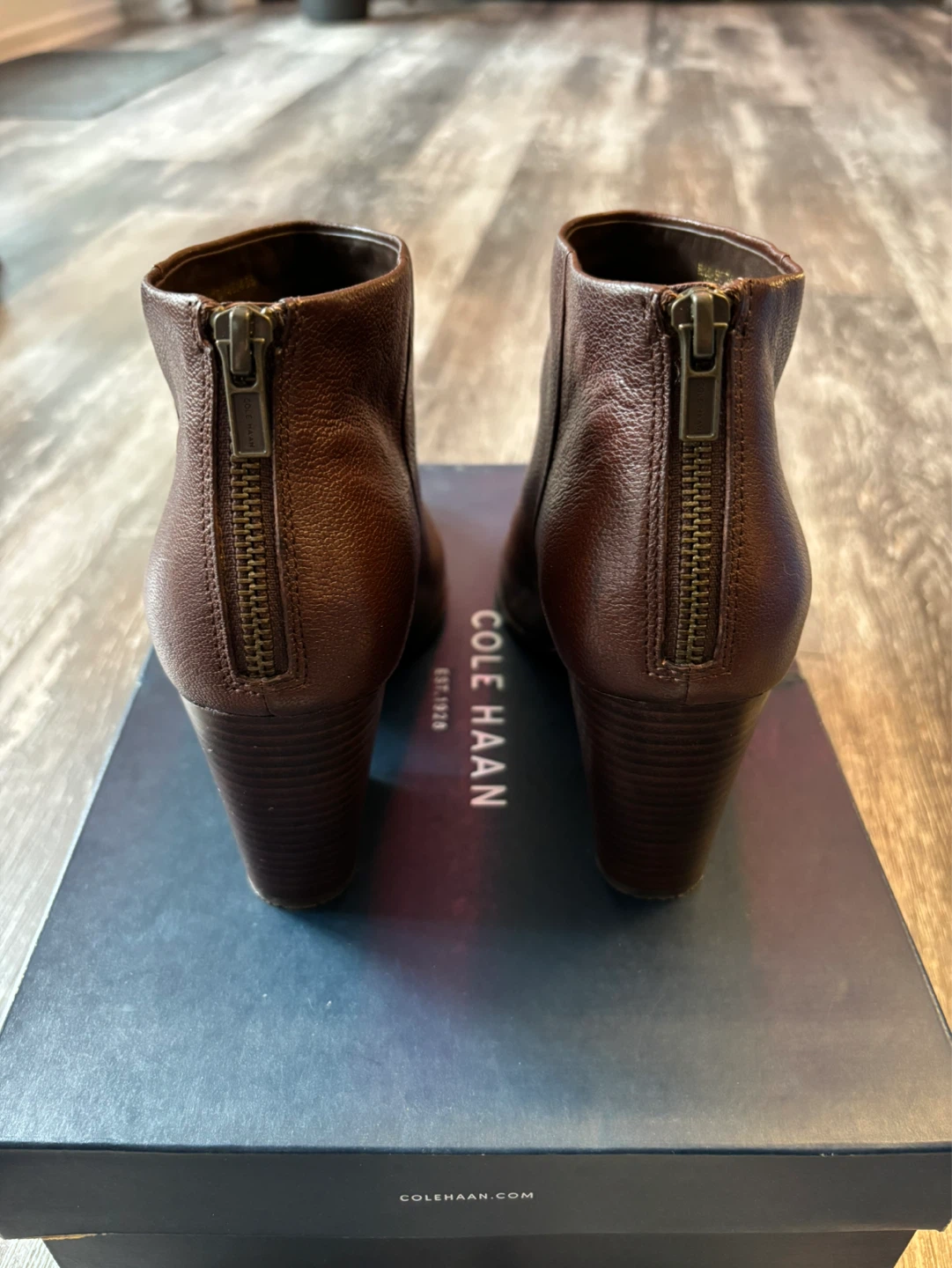 Cole Haan Brown Leather Ankle Boots - photo 3