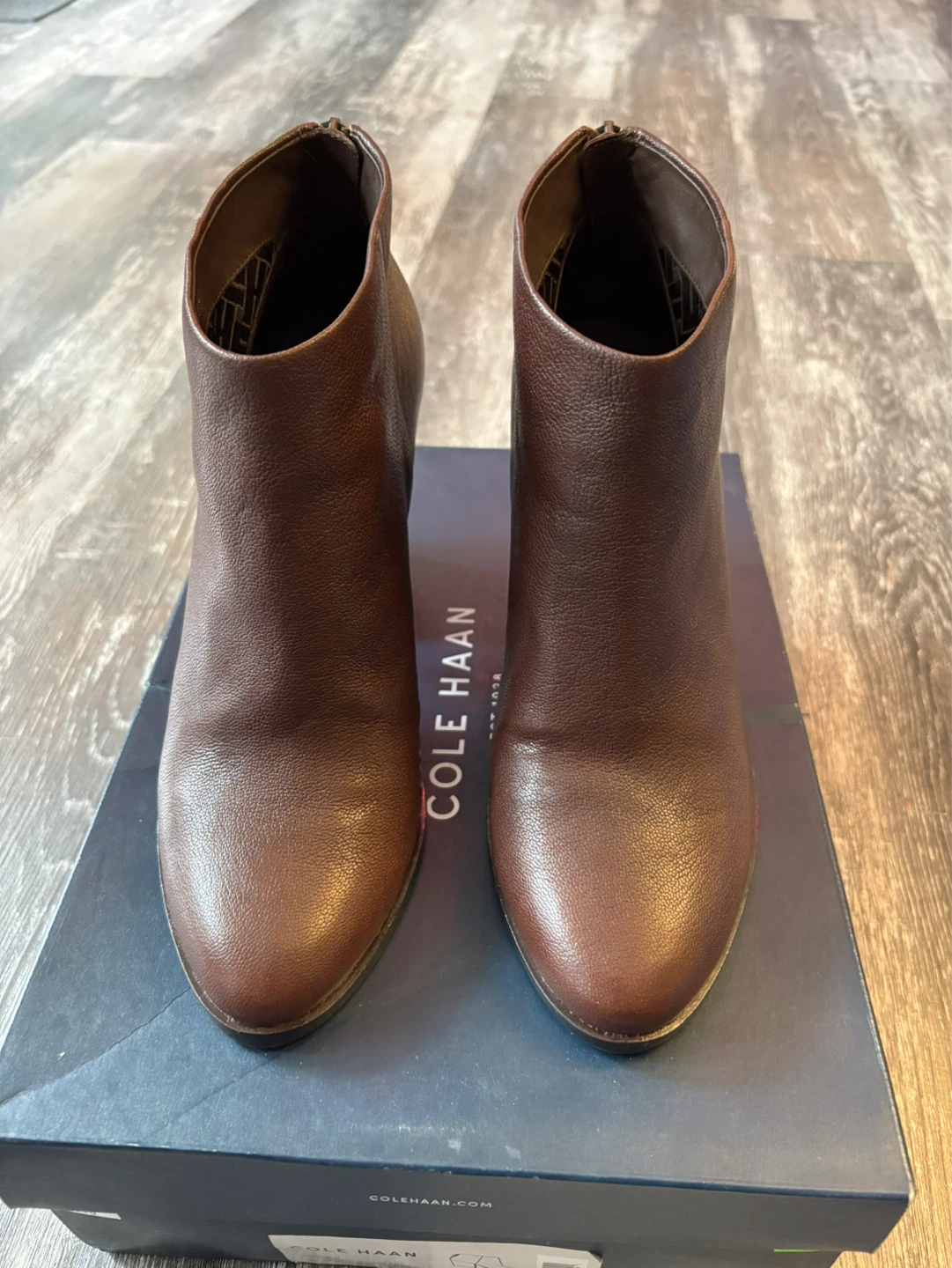 Cole Haan Brown Leather Ankle Boots - photo 2