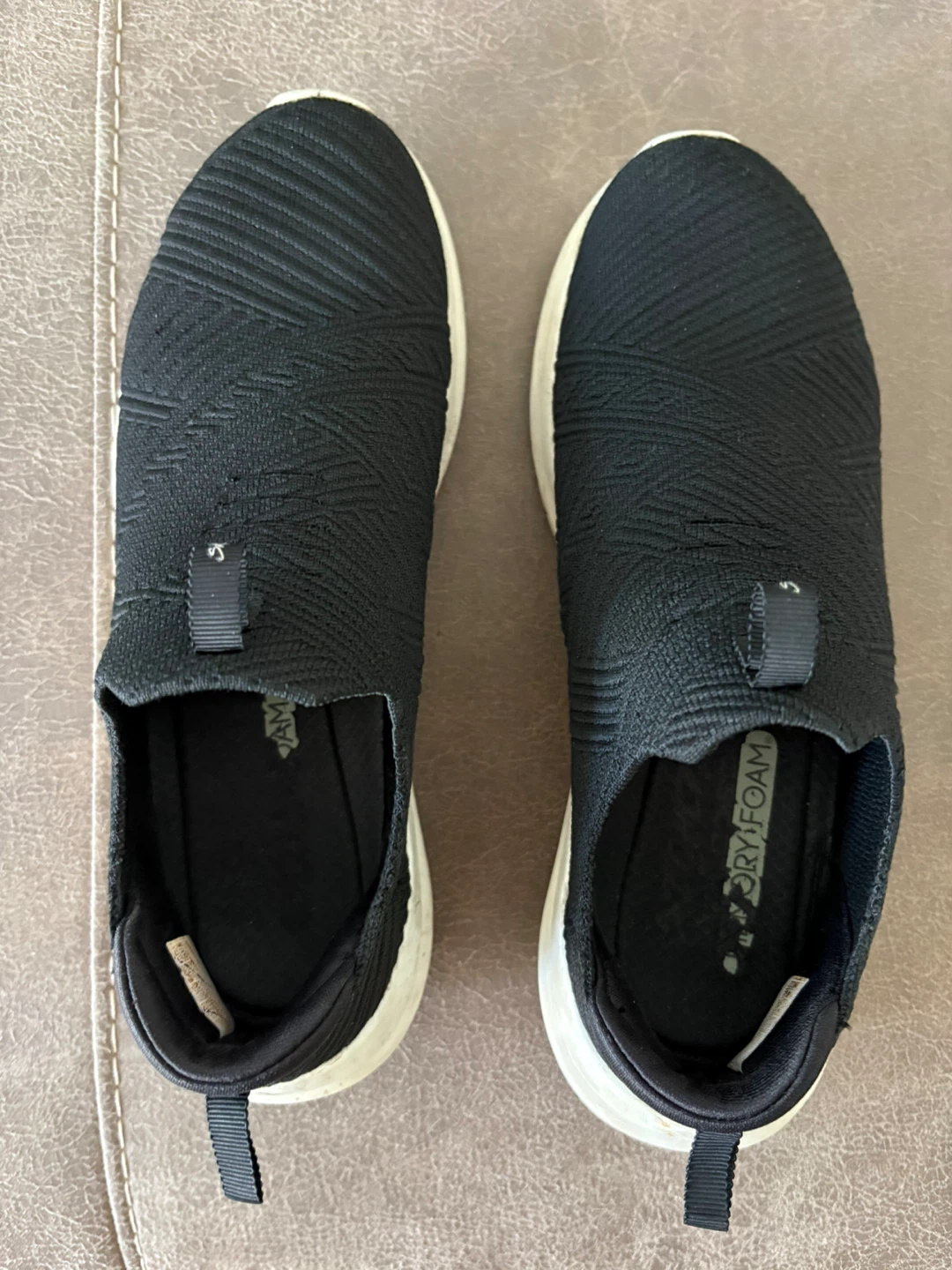 Skechers Black Slip-On Shoes