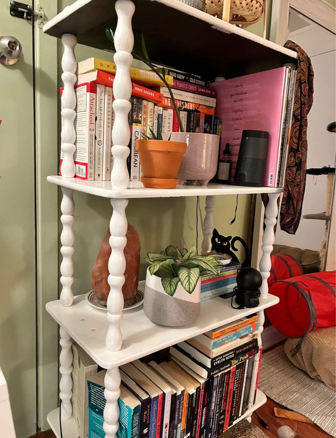 Vintage Wooden Bookshelf / Shelf / Rack - photo 2