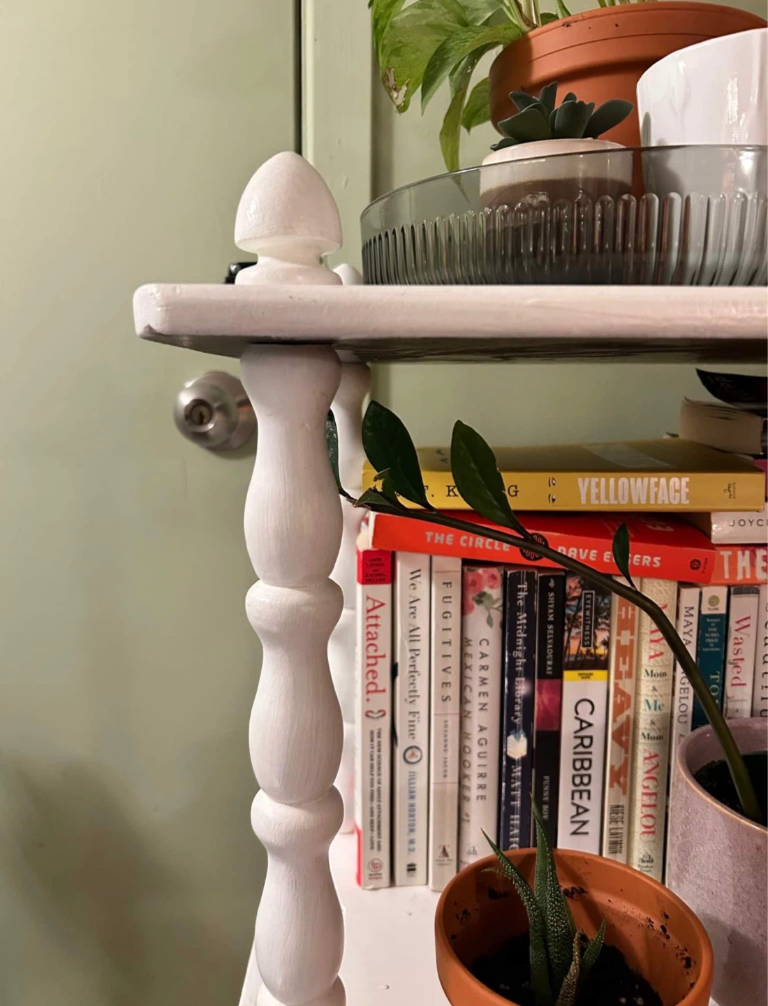 Vintage Wooden Bookshelf / Shelf / Rack - photo 3