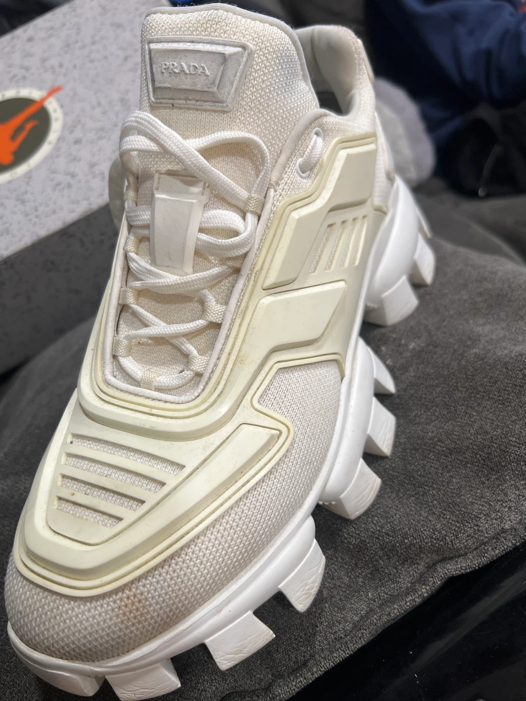 Prada Men's White Sneakers Size 9