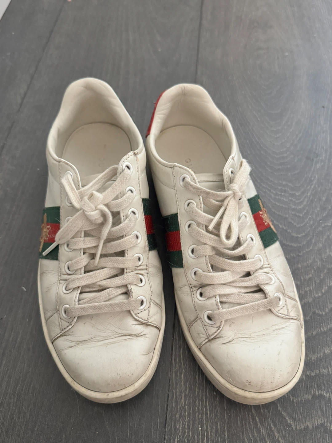 Gucci Ace Embroidered Sneakers (US 7 Women)