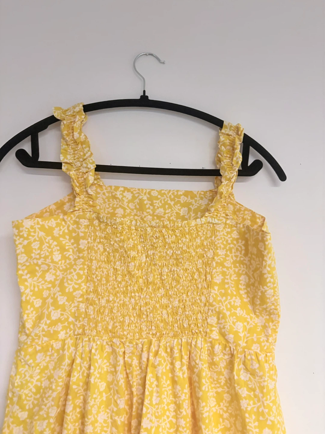 H&M Yellow Floral Smocked Sundress -Size S - photo 5