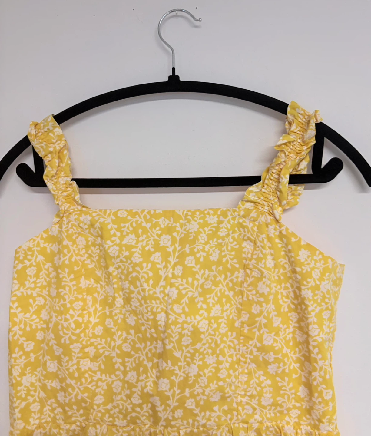 H&M Yellow Floral Smocked Sundress -Size S - photo 4
