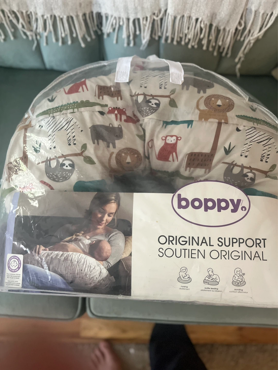 Boppy Original Support Nursing Pillow - Safari Animals