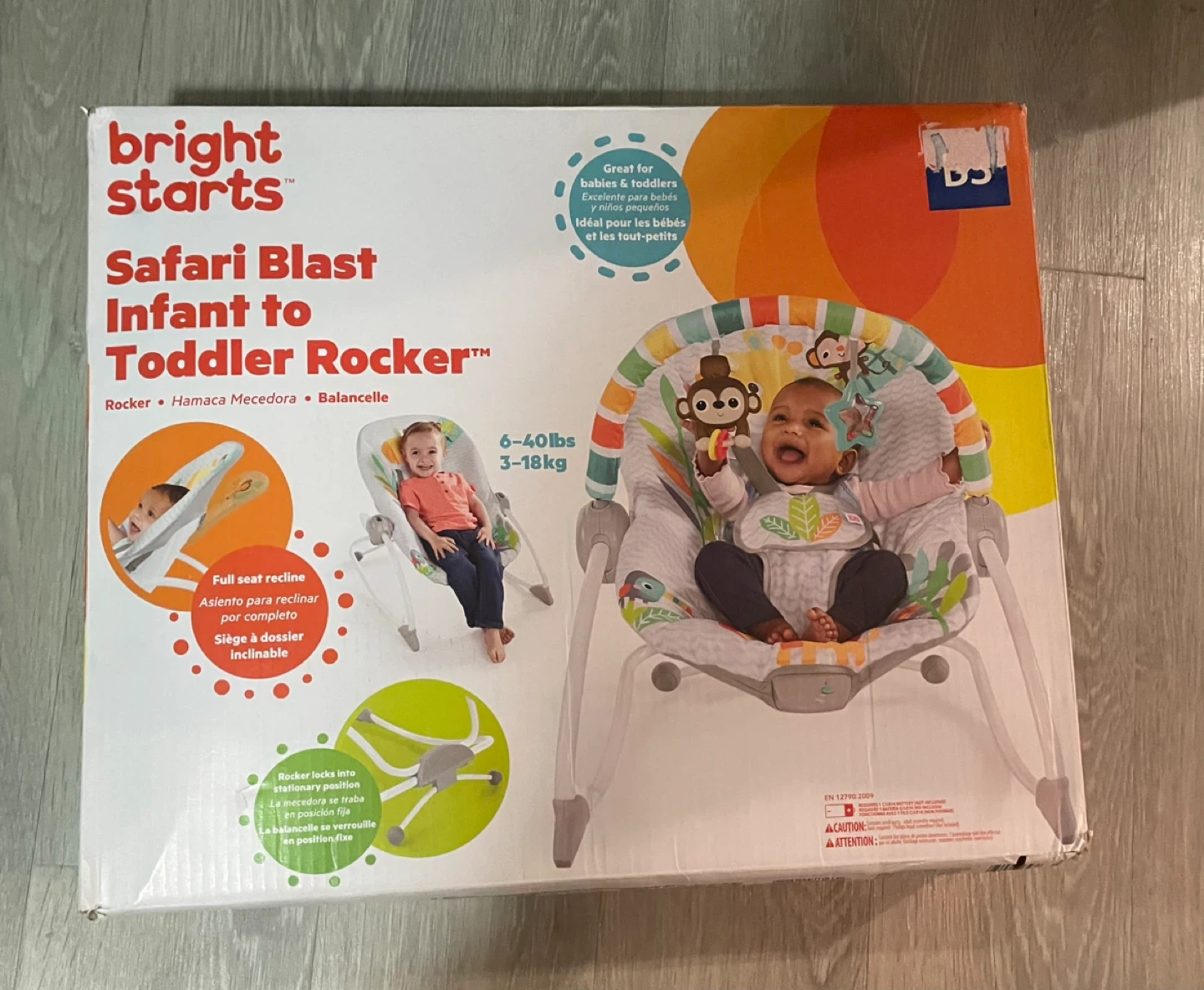 Bright Starts Safari Blast Infant to Toddler Rocker