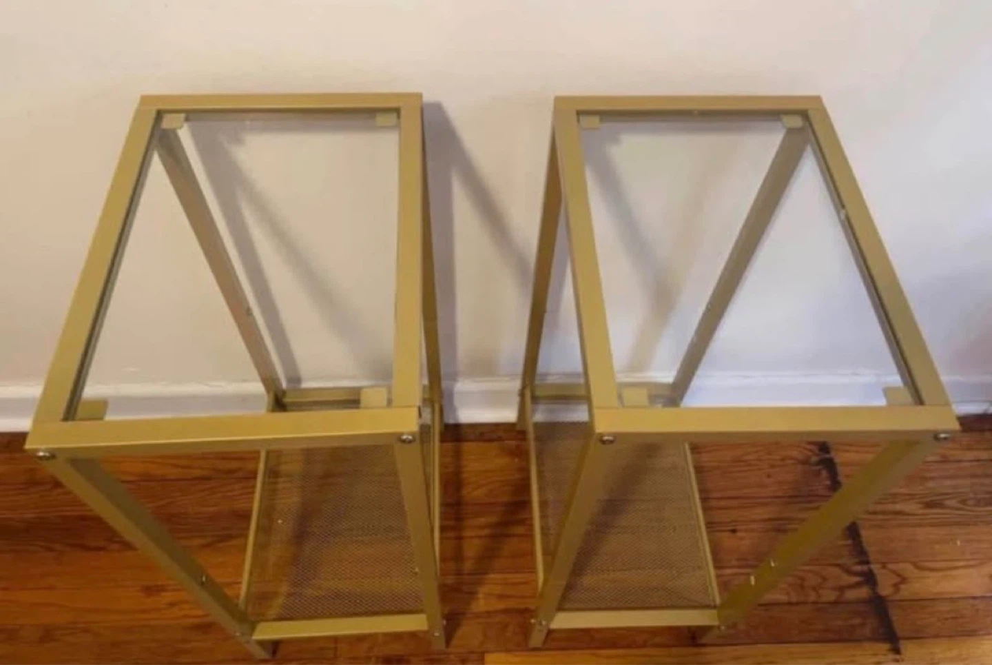 Glass Top Side Tables(Set of 2) $40 - photo 4