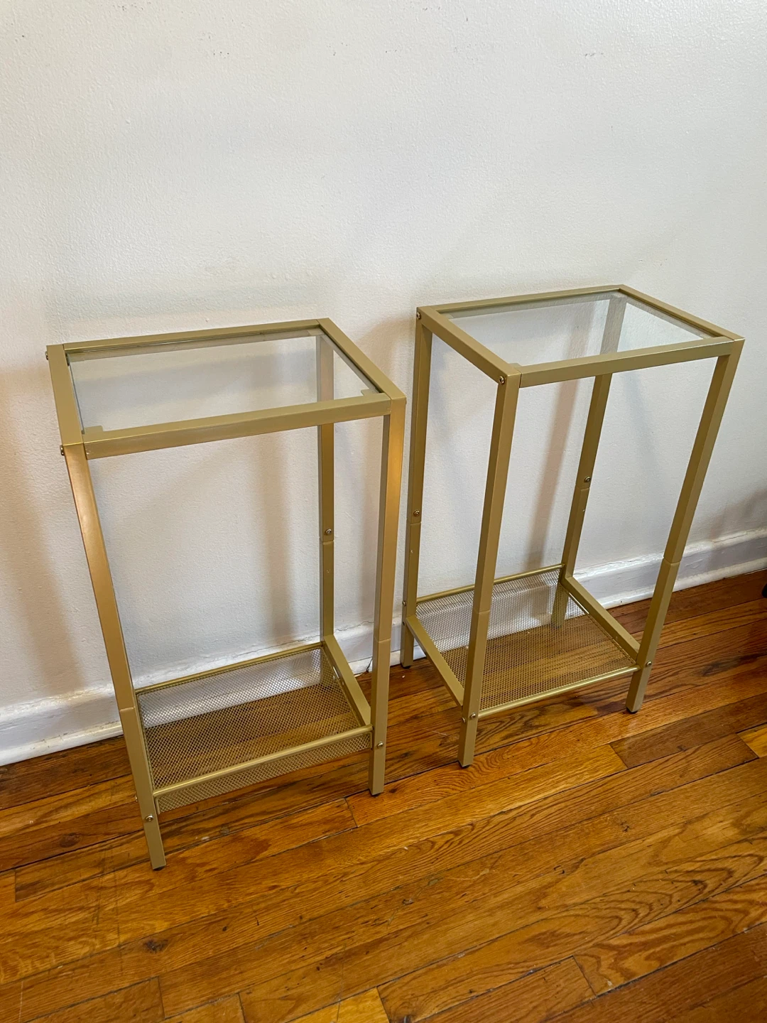 Glass Top Side Tables(Set of 2) $40 - photo 2