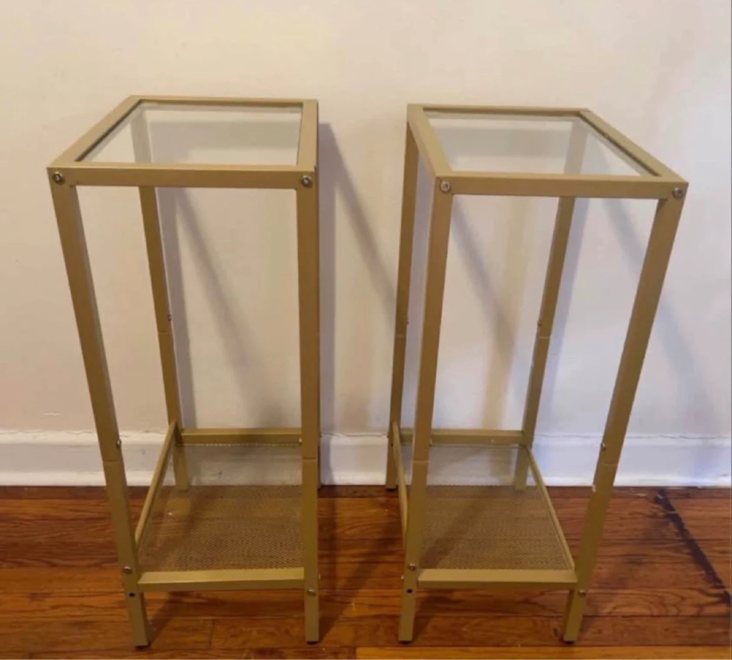 Glass Top Side Tables(Set of 2) $40 - photo 5