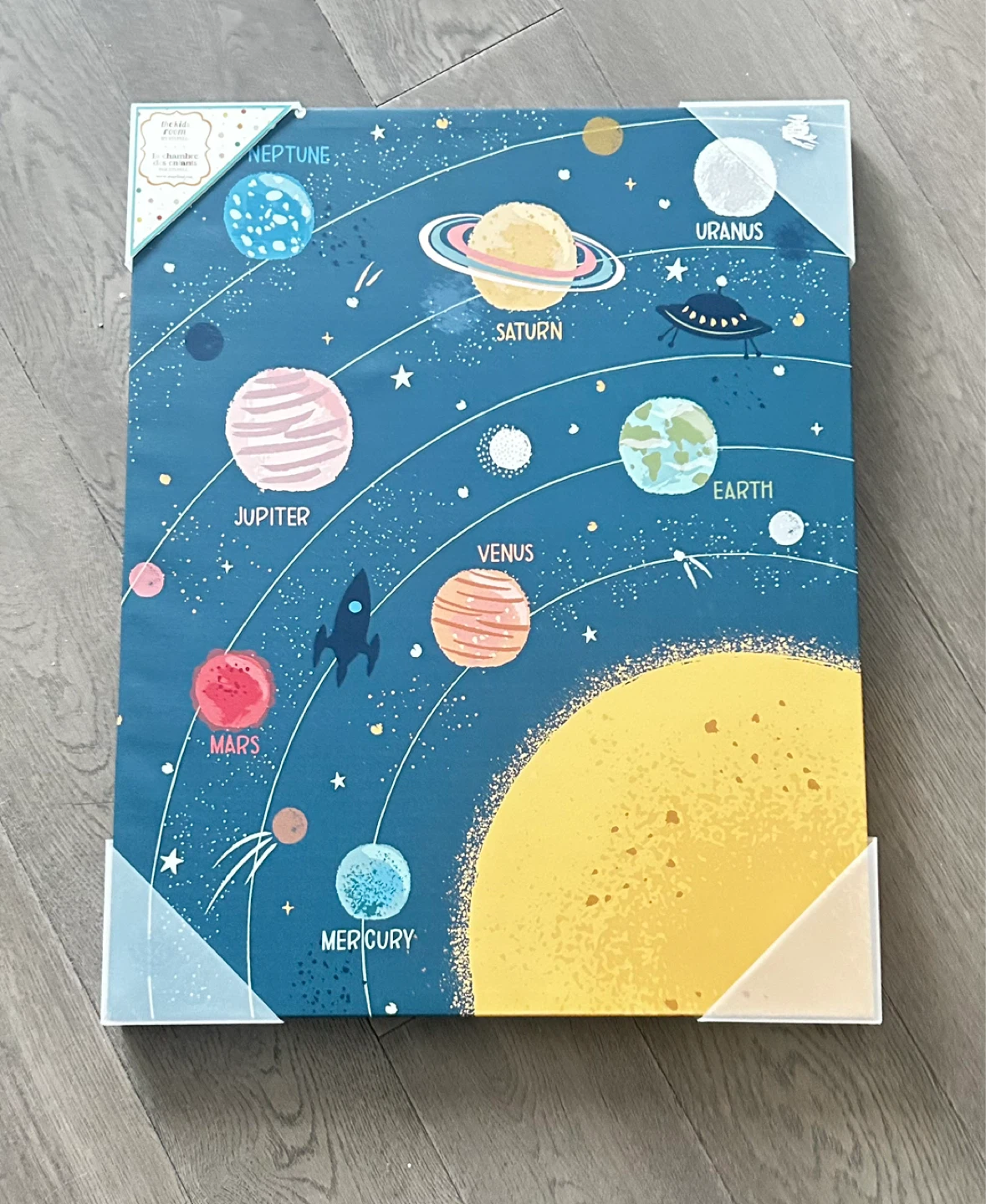 Kids' Space Themed Canvas Wall Art