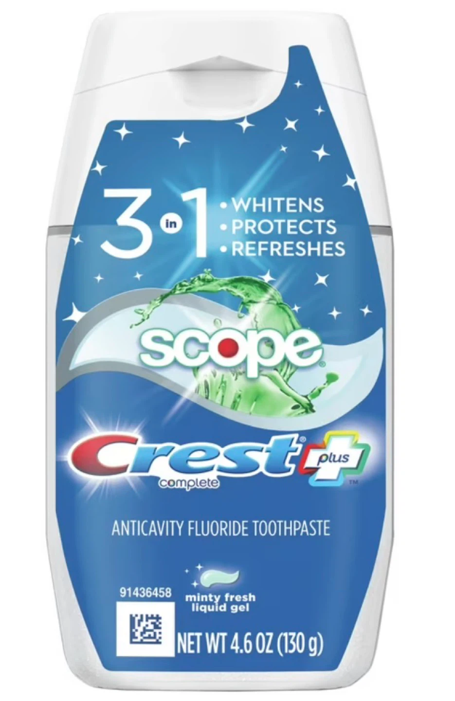 Crest Complete Toothpaste with Scope Freshness