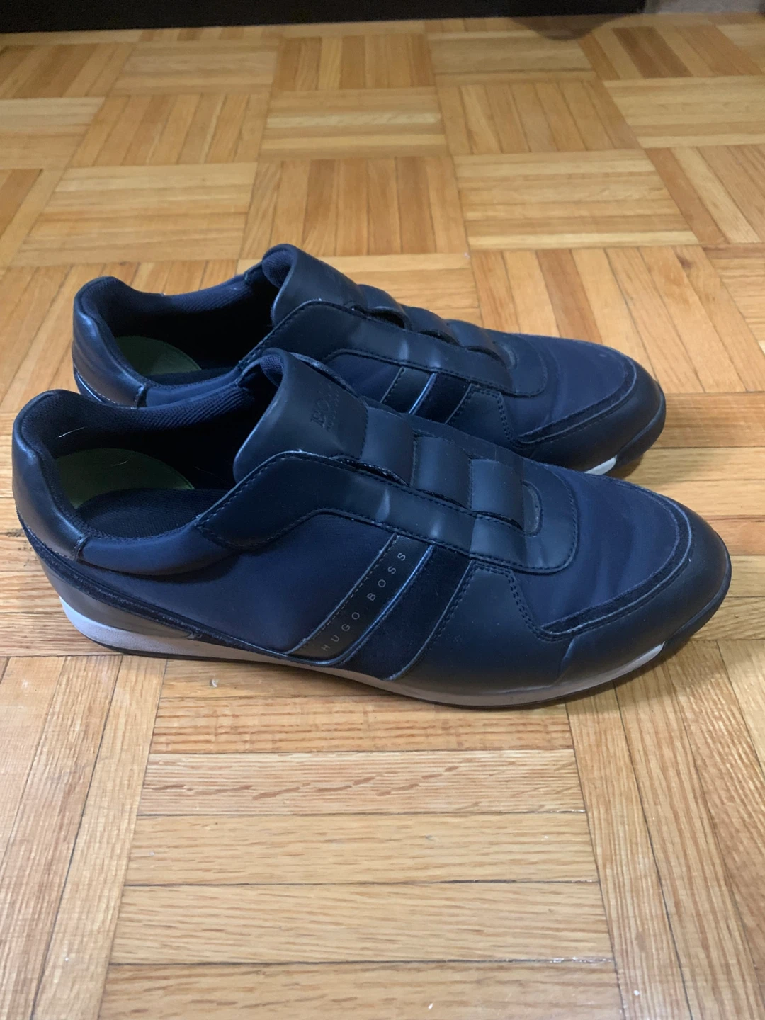 Hugo Boss Navy Blue Slip-On Sneakers - photo 2