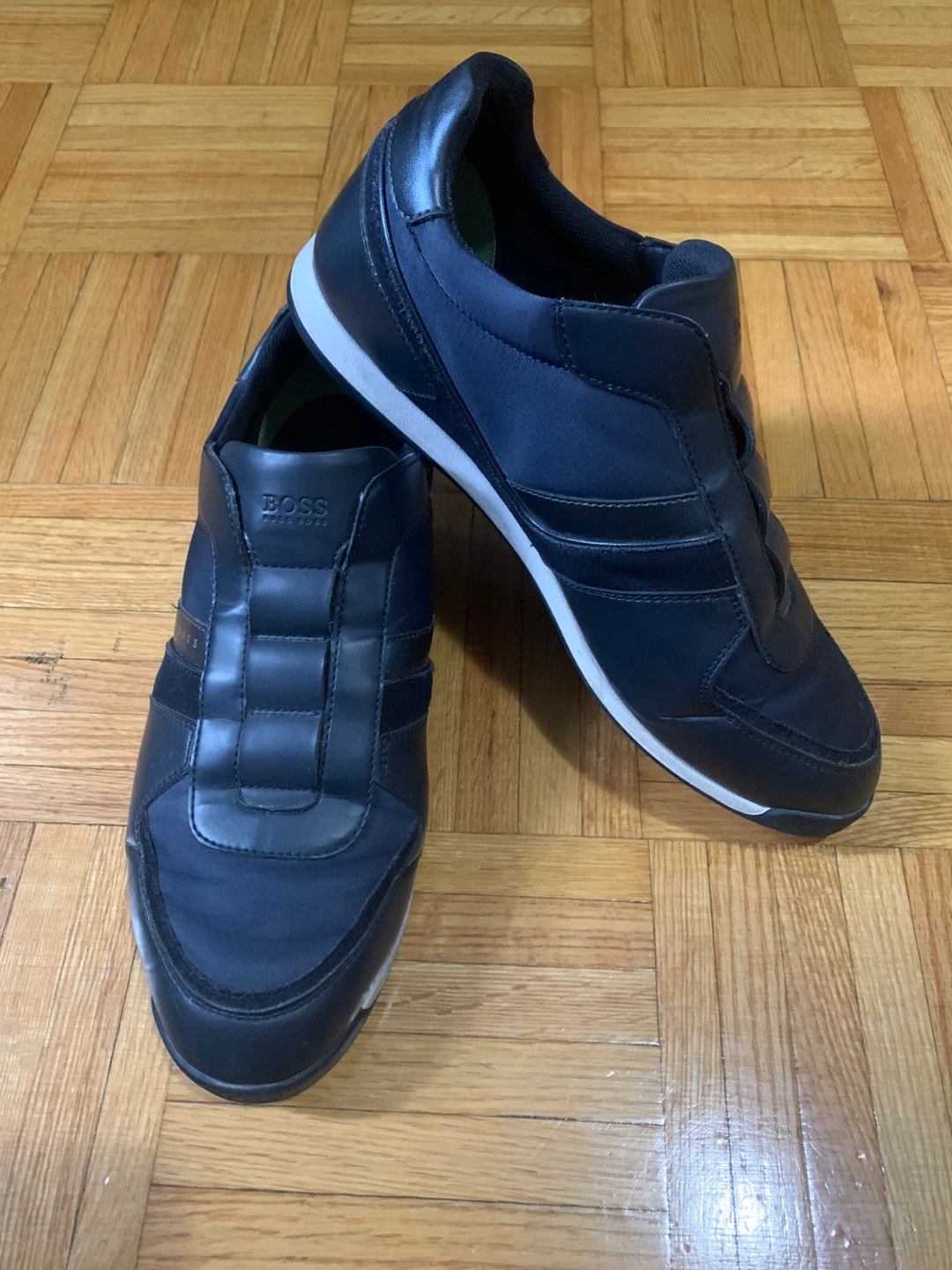 Hugo Boss Navy Blue Slip-On Sneakers