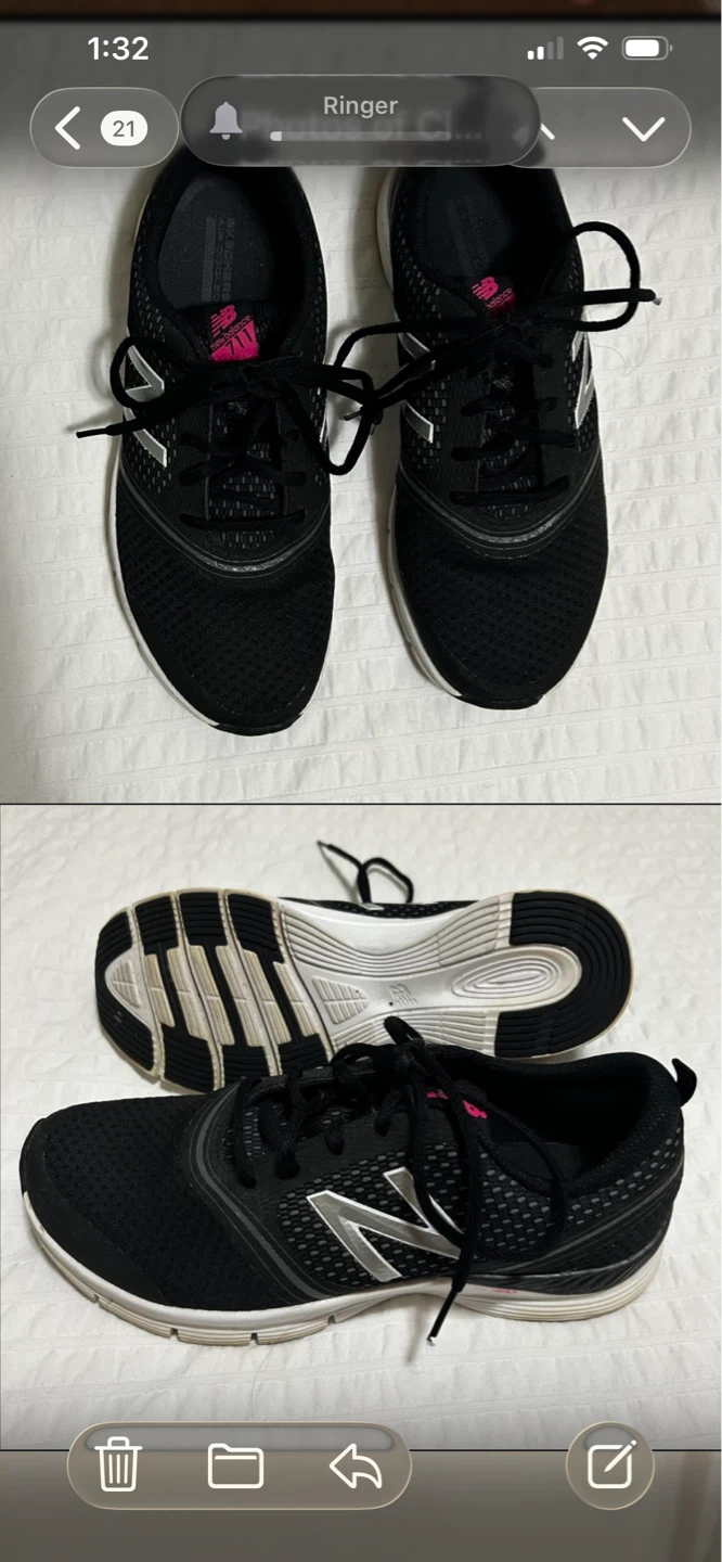 New Balance 711 Women's Running Shoes - Black/Pink