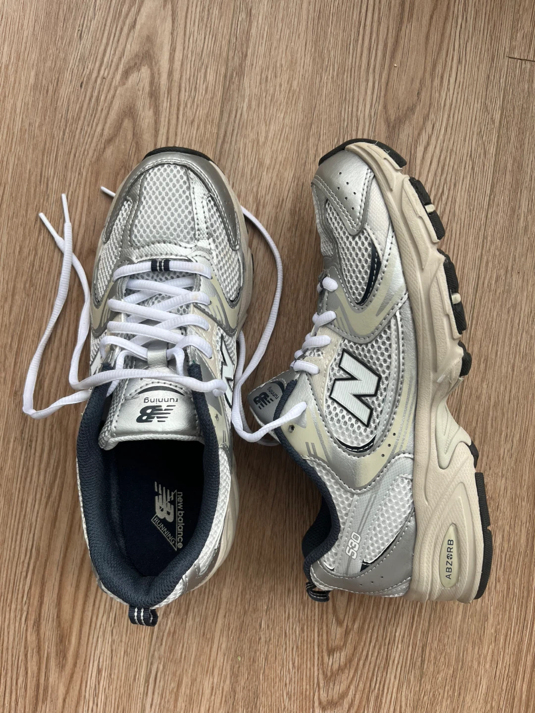 New Balance 530 Running Shoes - Silver/White