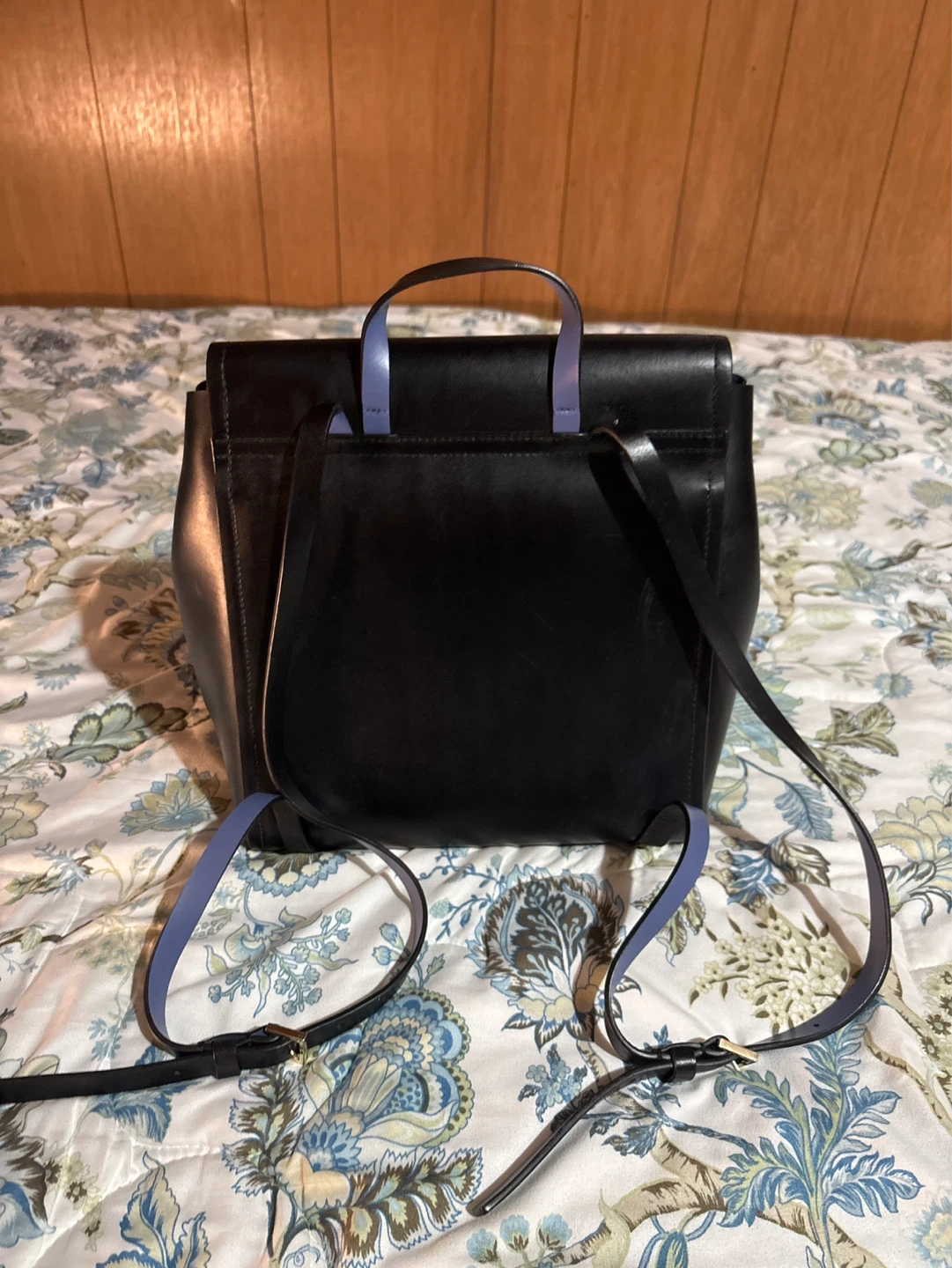 Kate Spade Black Leather Backpack Purse - photo 2