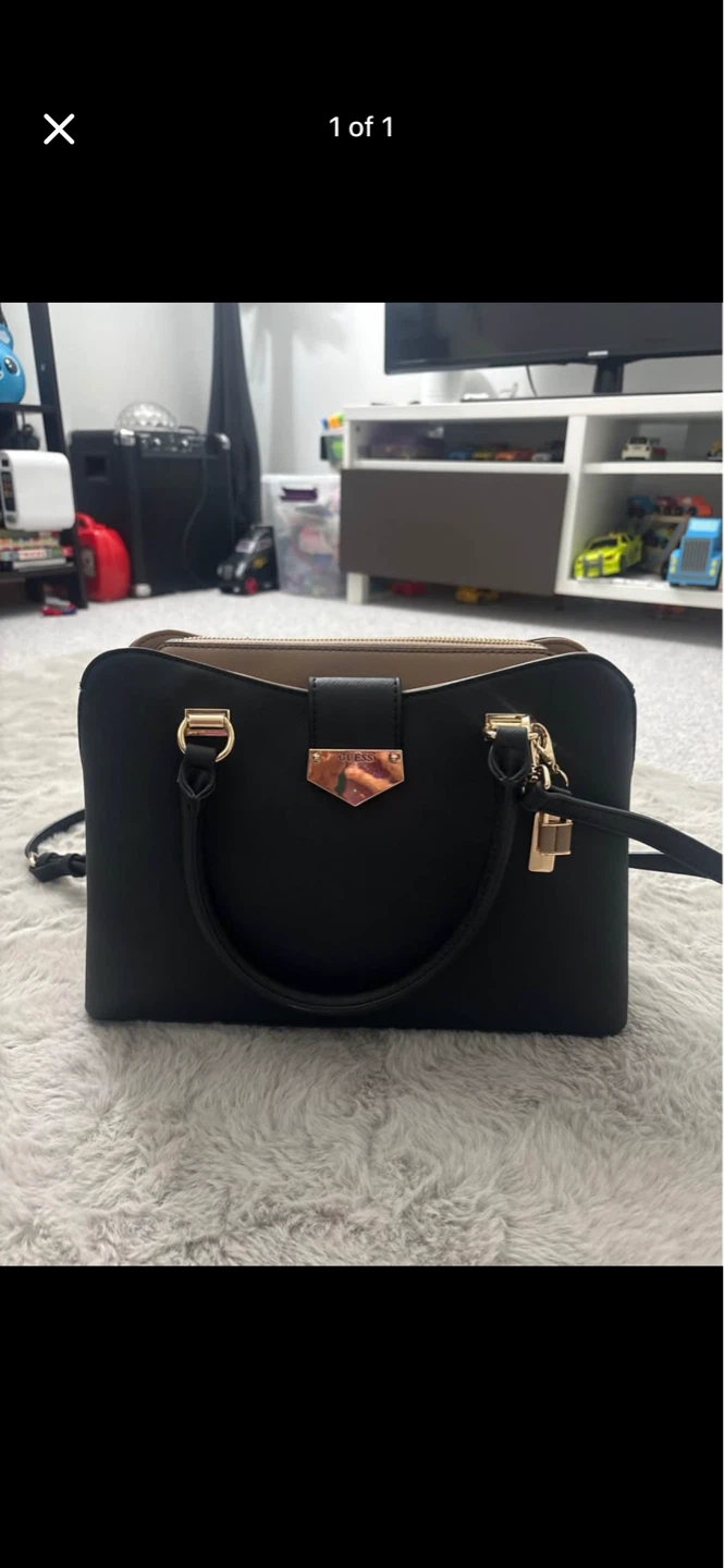 Black Guess Tote Bag