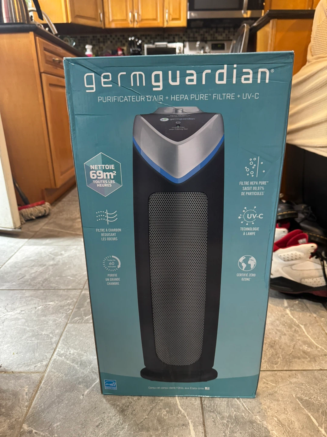 GermGuardian Air Purifier + HEPA Pure Filter + UV-C