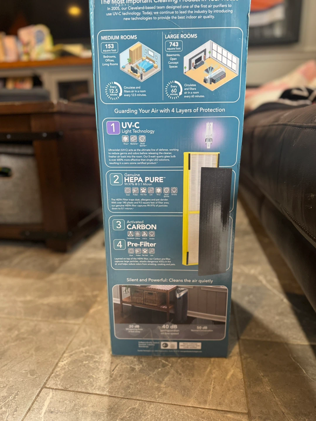 GermGuardian Air Purifier + HEPA Pure Filter + UV-C - photo 5