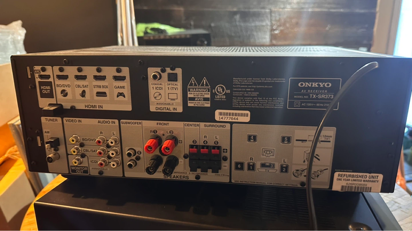 Onkyo TX-SR373 AV Receiver for trade - photo 2