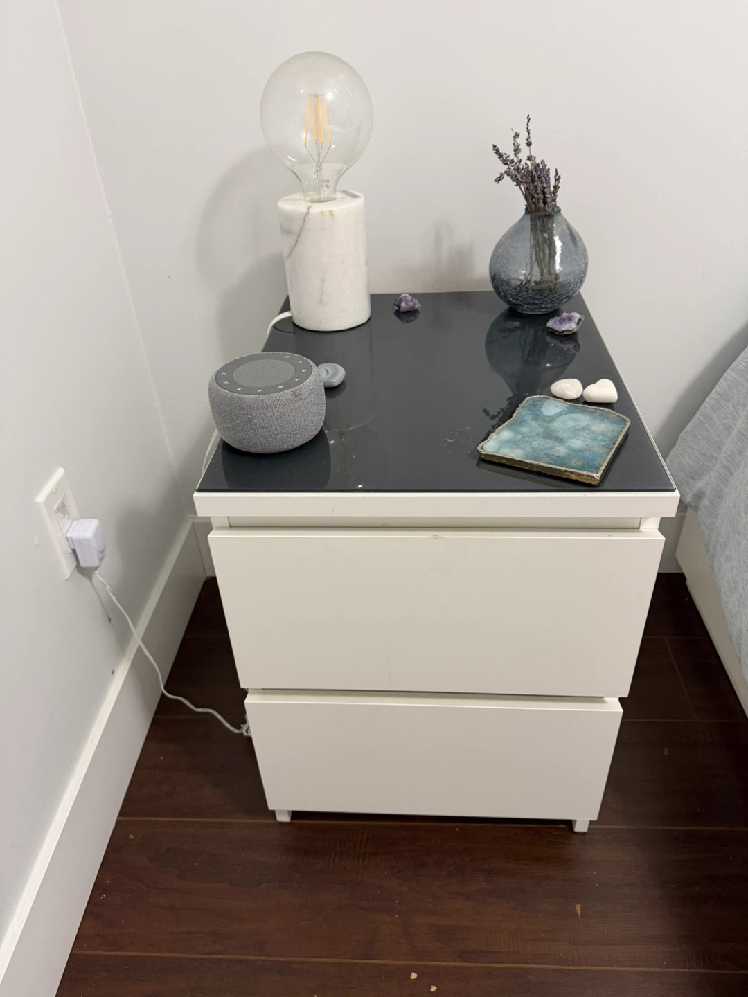IKEA MALM 2-drawer chest nightstand