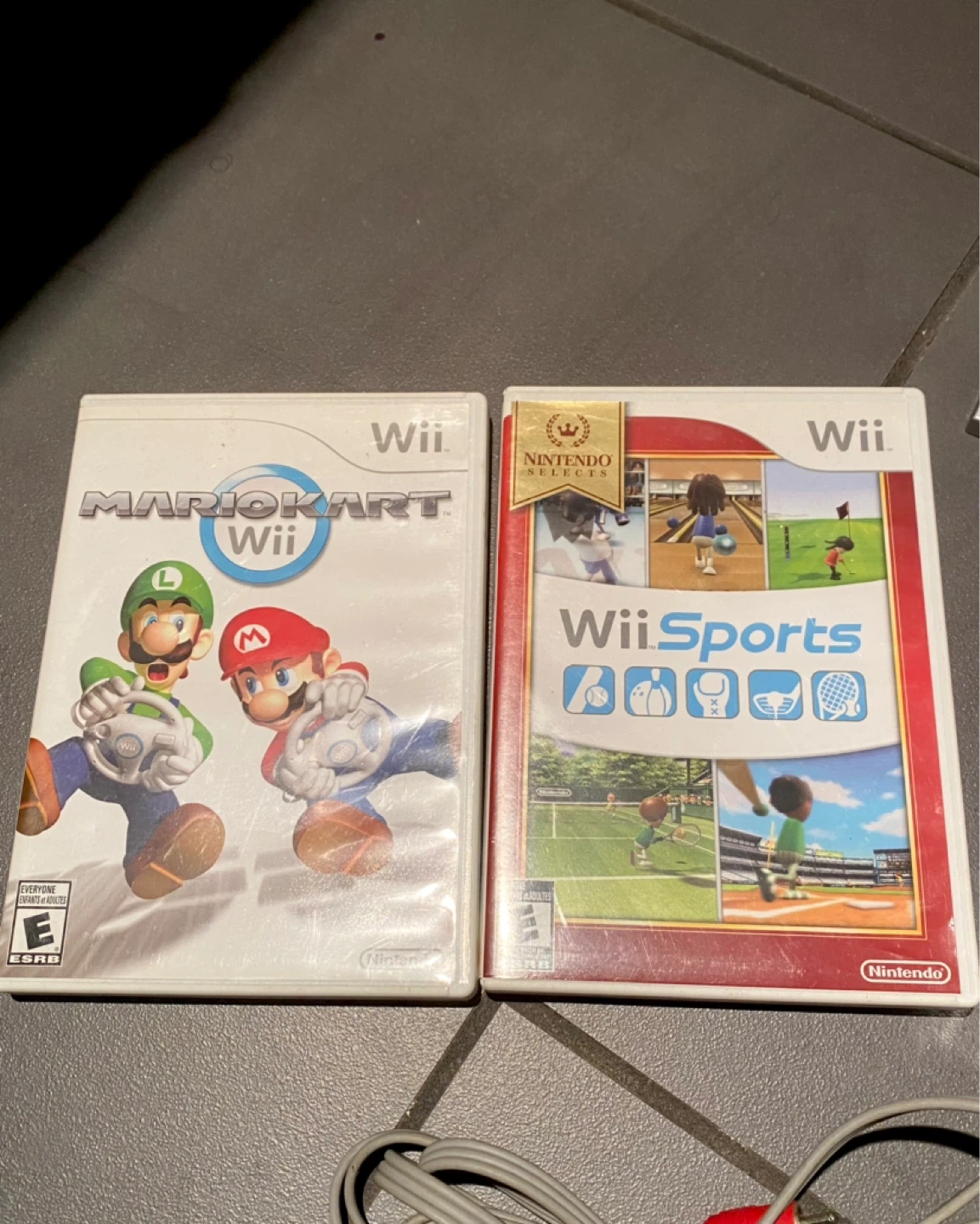 Nintendo Wii Console with Mario Kart and Wii Sports - photo 2