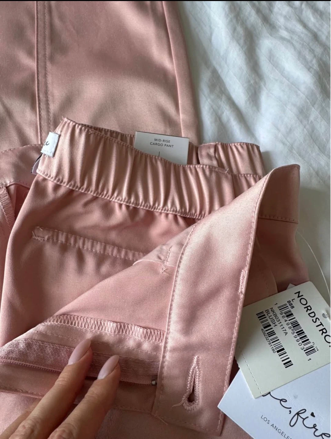 Pink Satin Cargo Pants - Nordstrom - photo 2