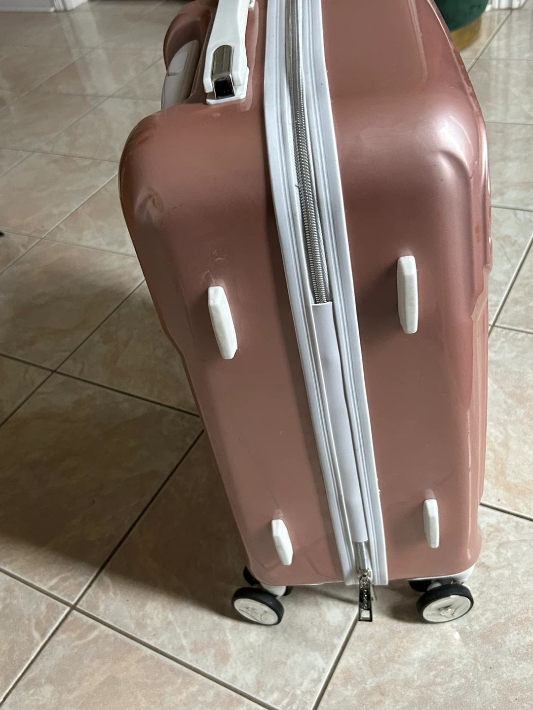 Bebe Rose Gold Hardshell Carry-On Luggage - photo 3