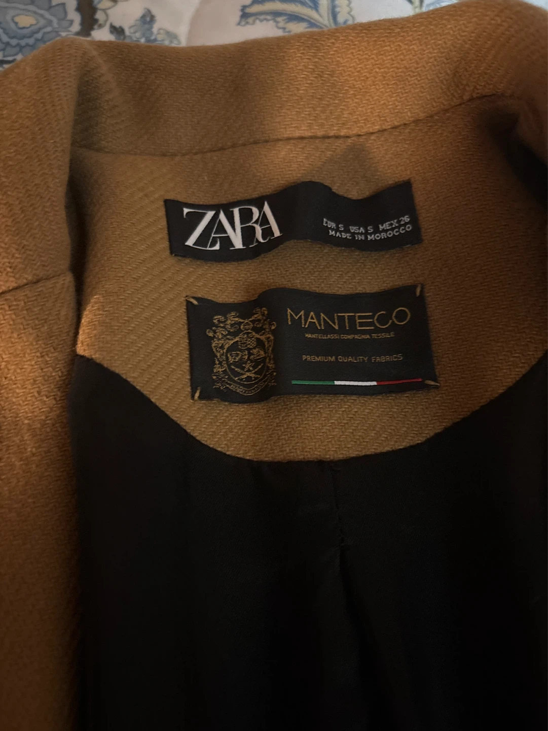 ZARA Women's Camel Wool Blend Coat - photo 2