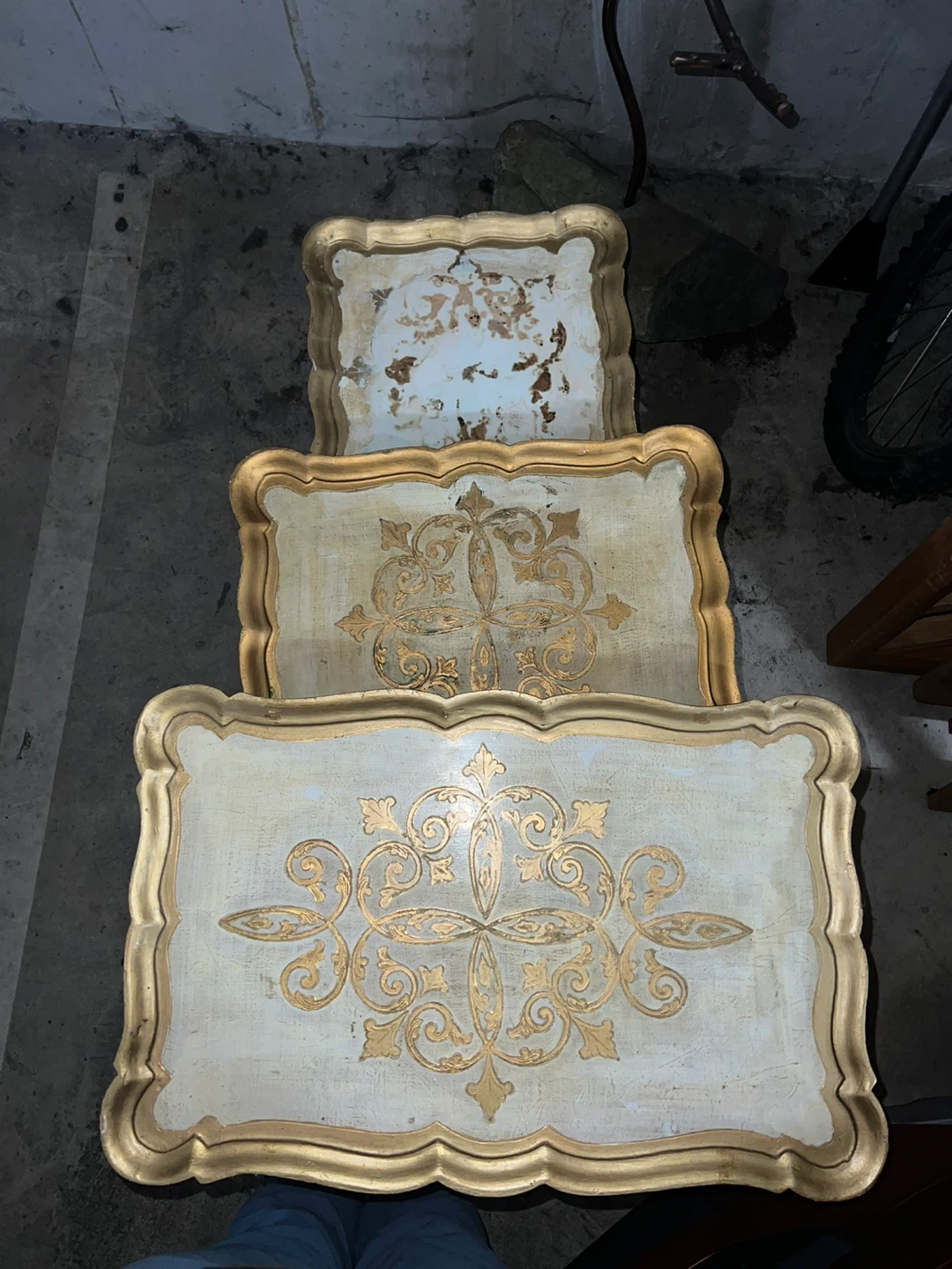 Set of 3 Vintage Nesting Side Tables - photo 2