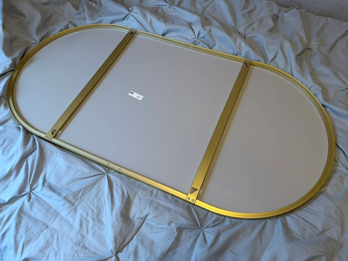 IKEA LINDBYN mirror brass/gold frame - photo 4