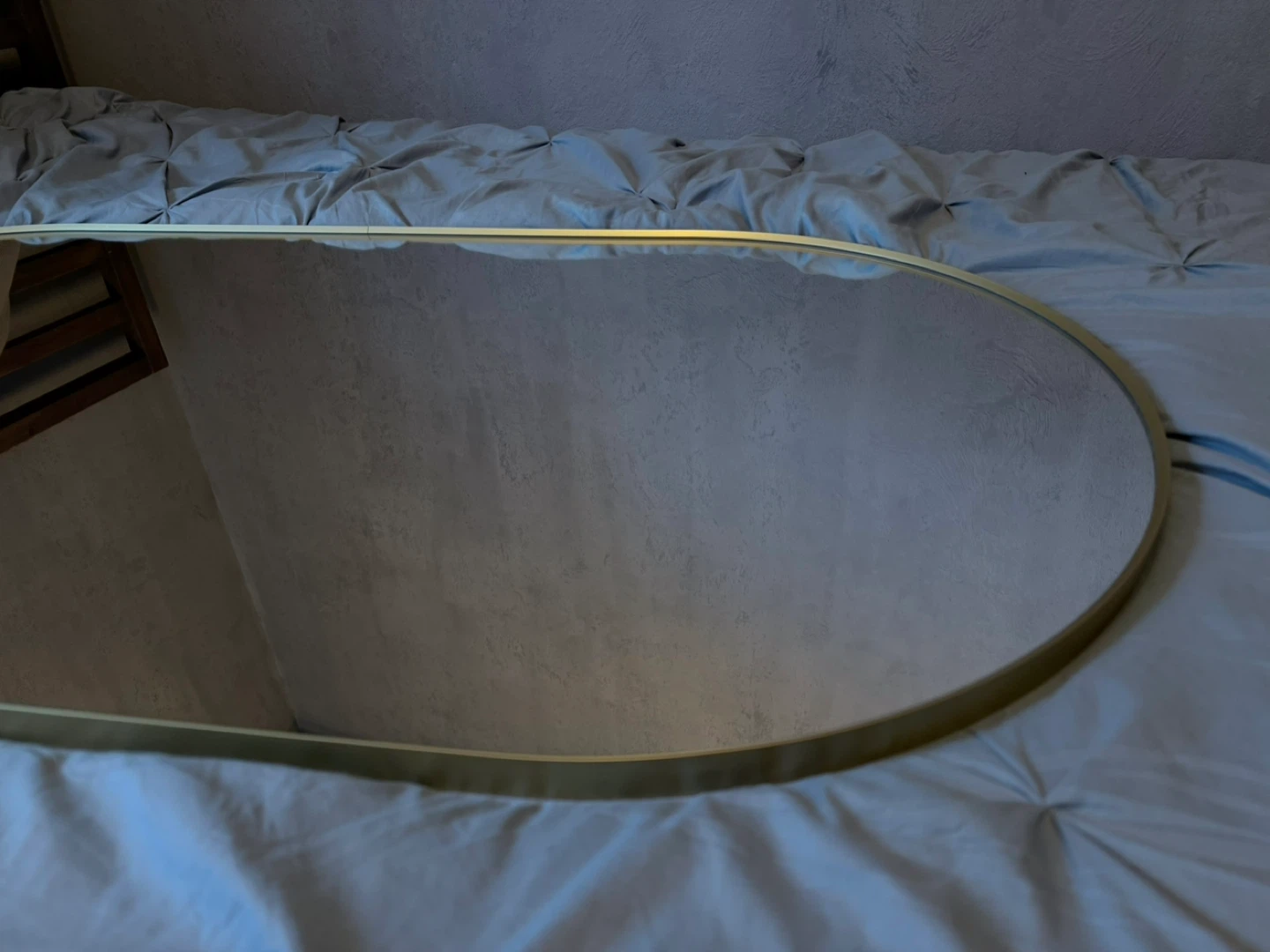 IKEA LINDBYN mirror brass/gold frame - photo 2