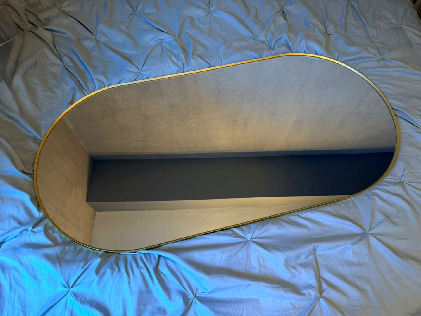 IKEA LINDBYN mirror brass/gold frame