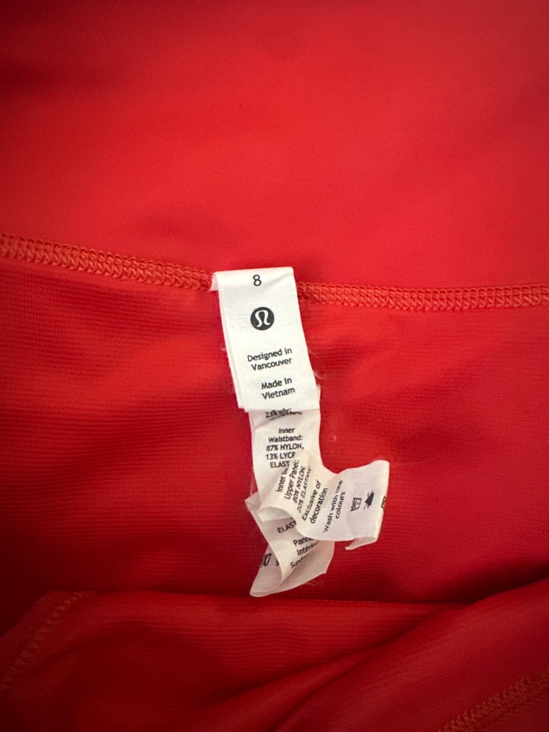 Lululemon Speed Up Shorts Size 8 Red - photo 2
