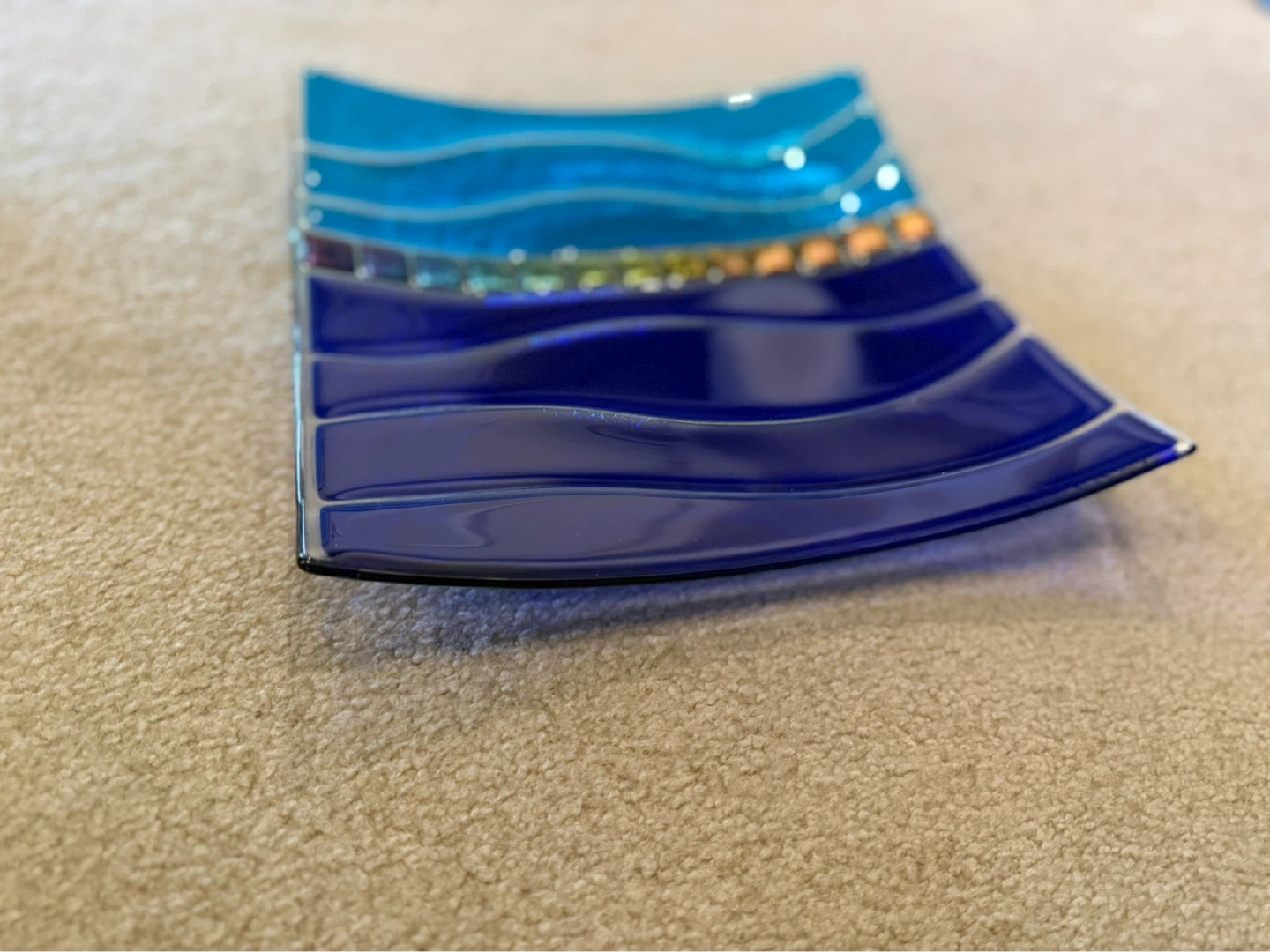 Decorative Fused Glass Tray - photo 4