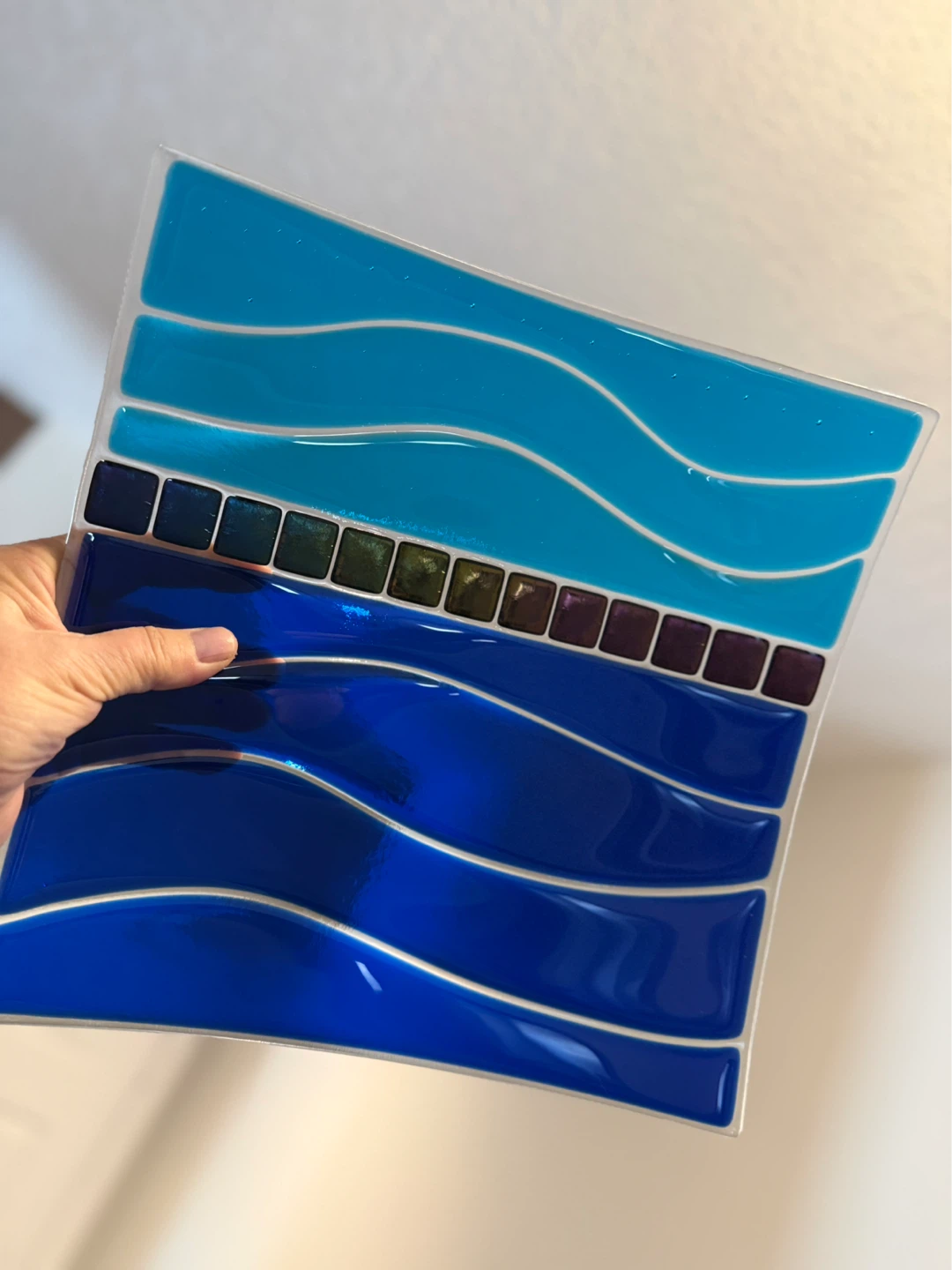 Decorative Fused Glass Tray - photo 3