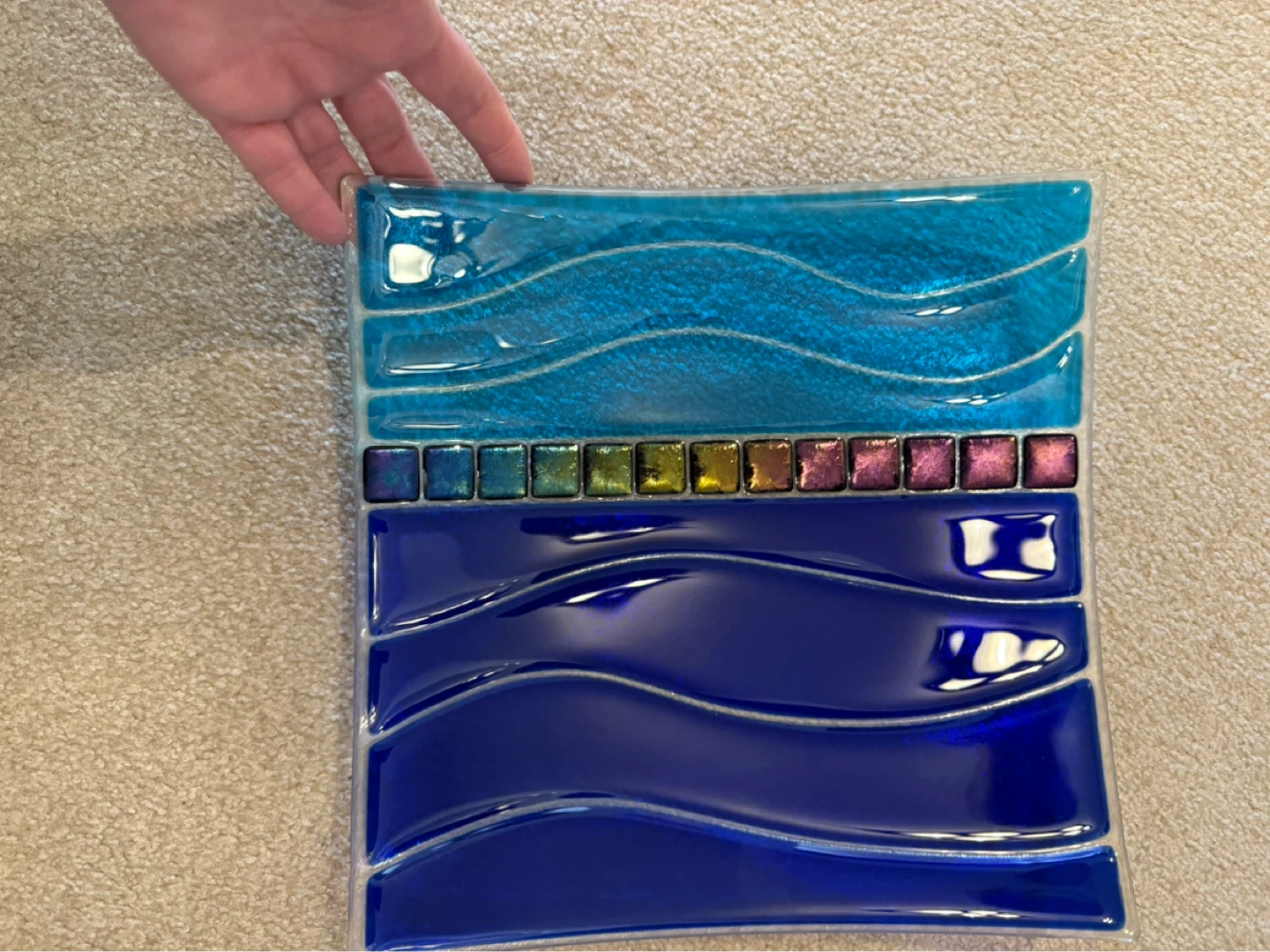 Decorative Fused Glass Tray