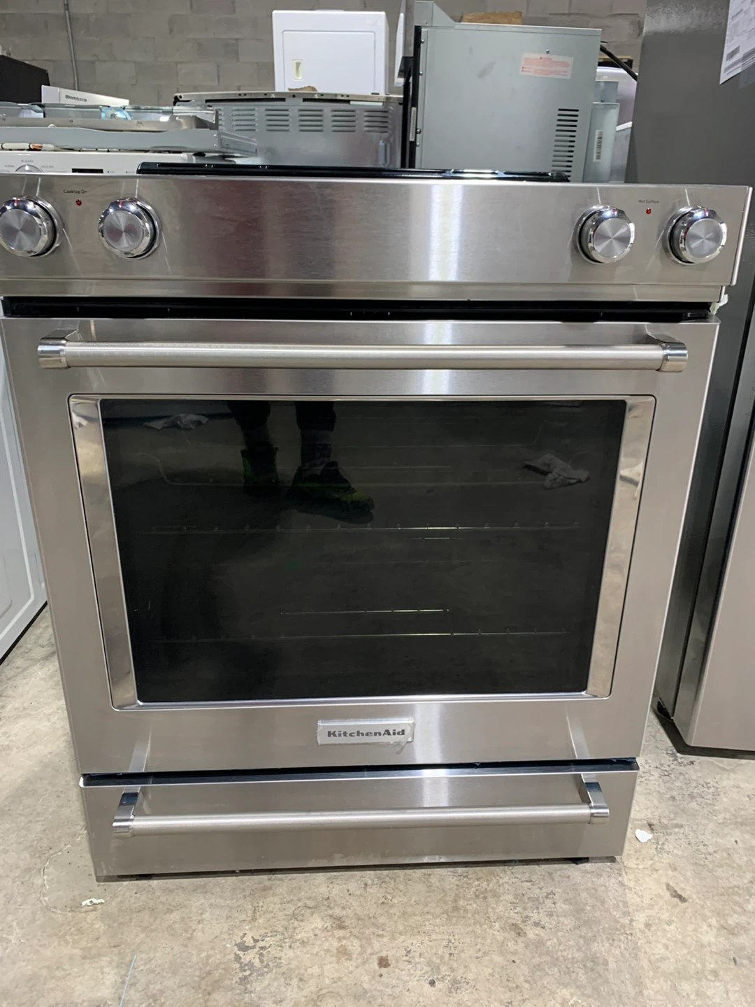 Brand new Kitchen-aid  glass stove -only 1200/-