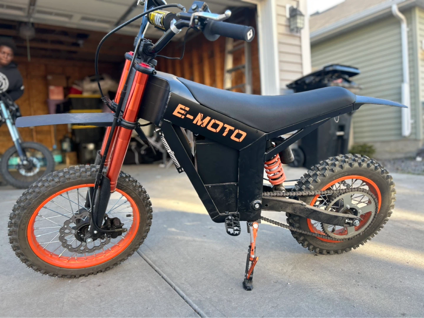 E-MOTO Electric Dirt Bike Orange - photo 4
