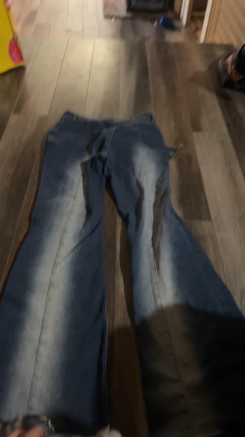 Jeans évasés bleus style rétro - photo 2