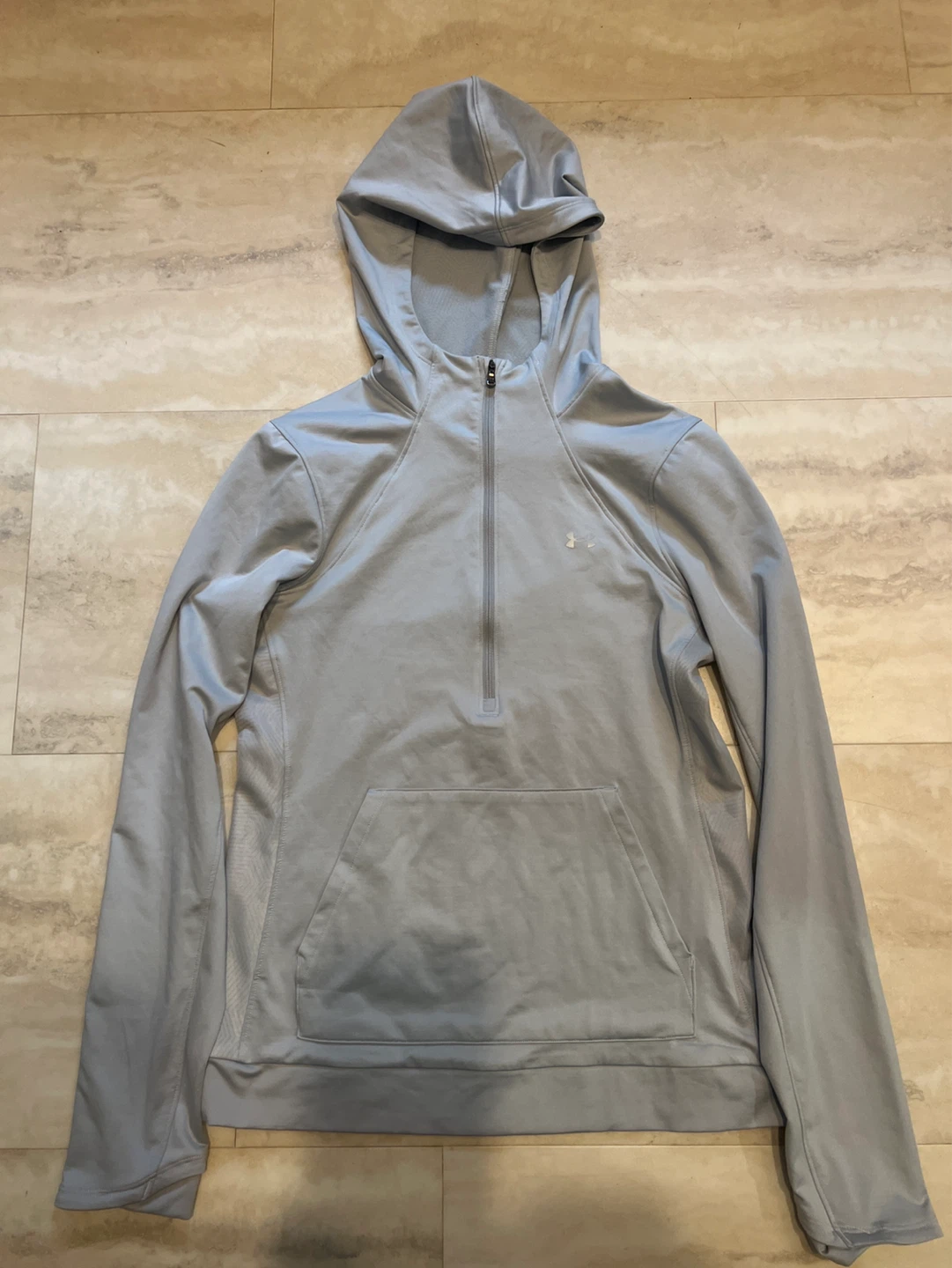 Under Armour medium Grey Quarter Zip Hoodie