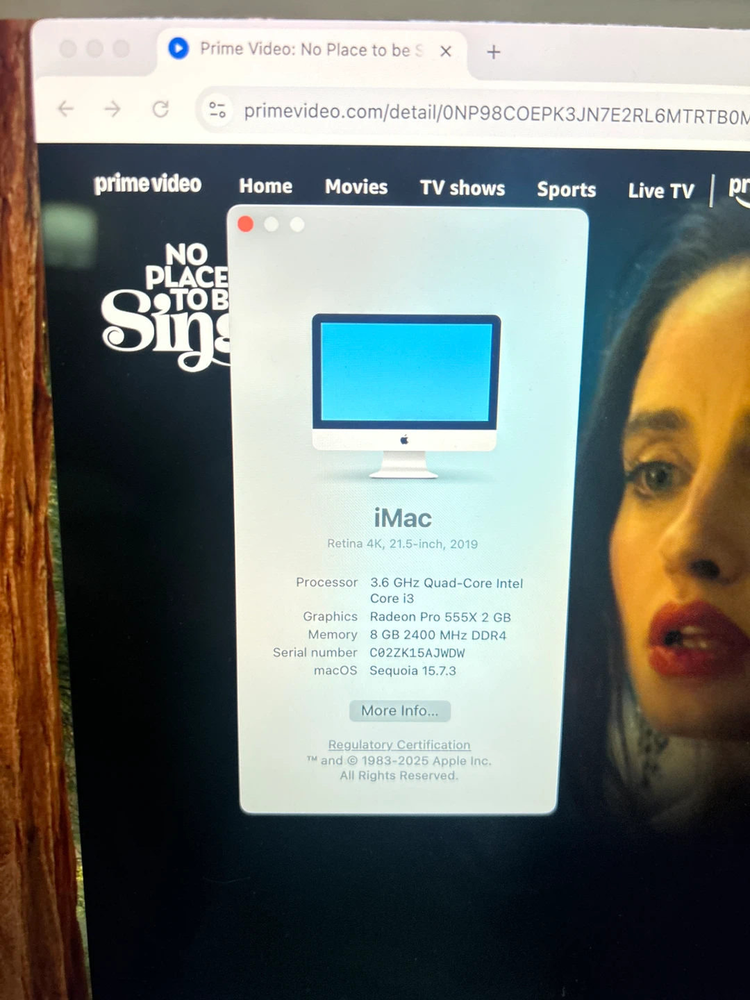 Apple iMac Retina 4K, 21.5-inch, 2019