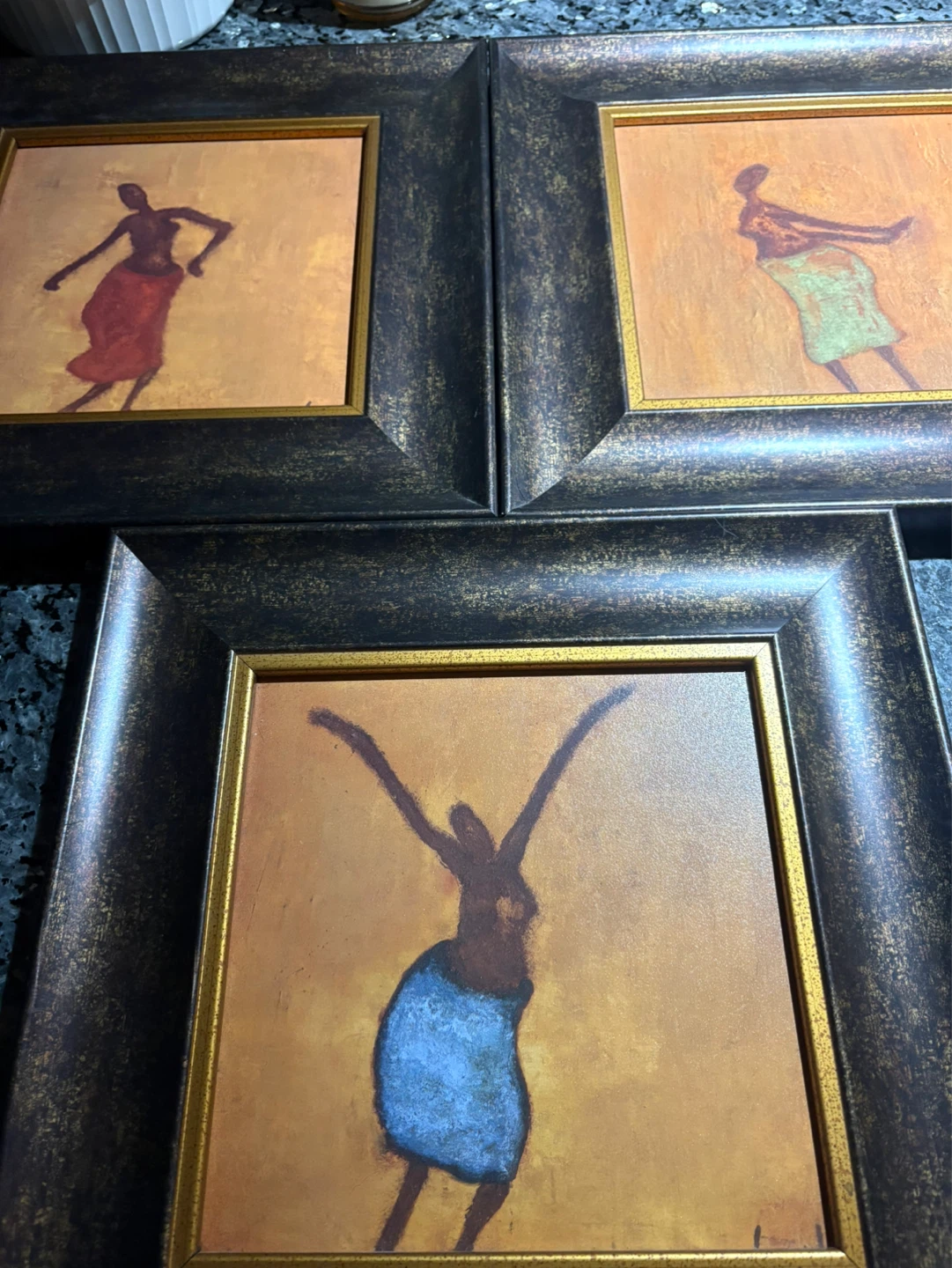 Framed Art Prints - Set of 3- Dancers