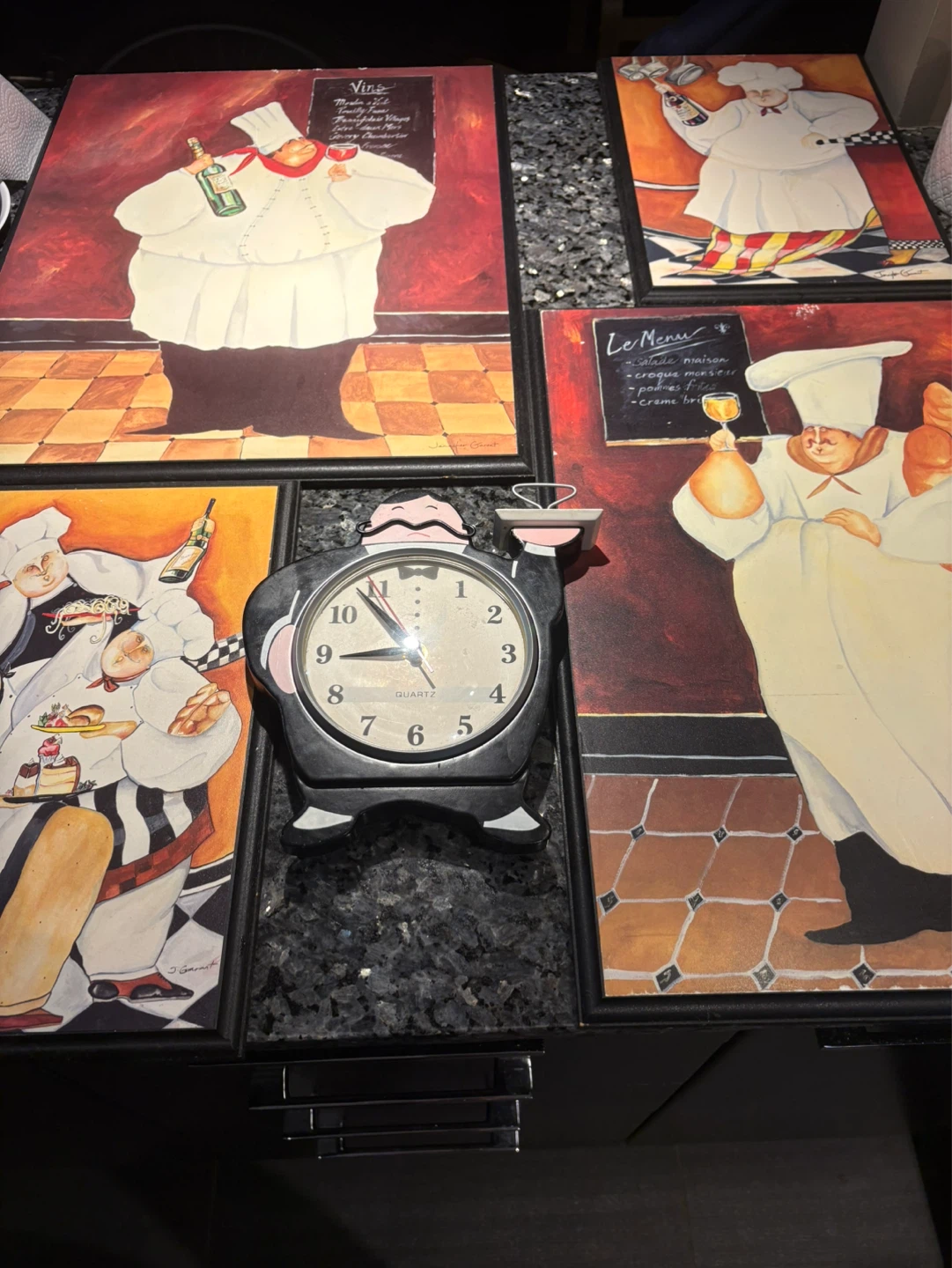 Set of 4 Chef Themed Wall Art Prints