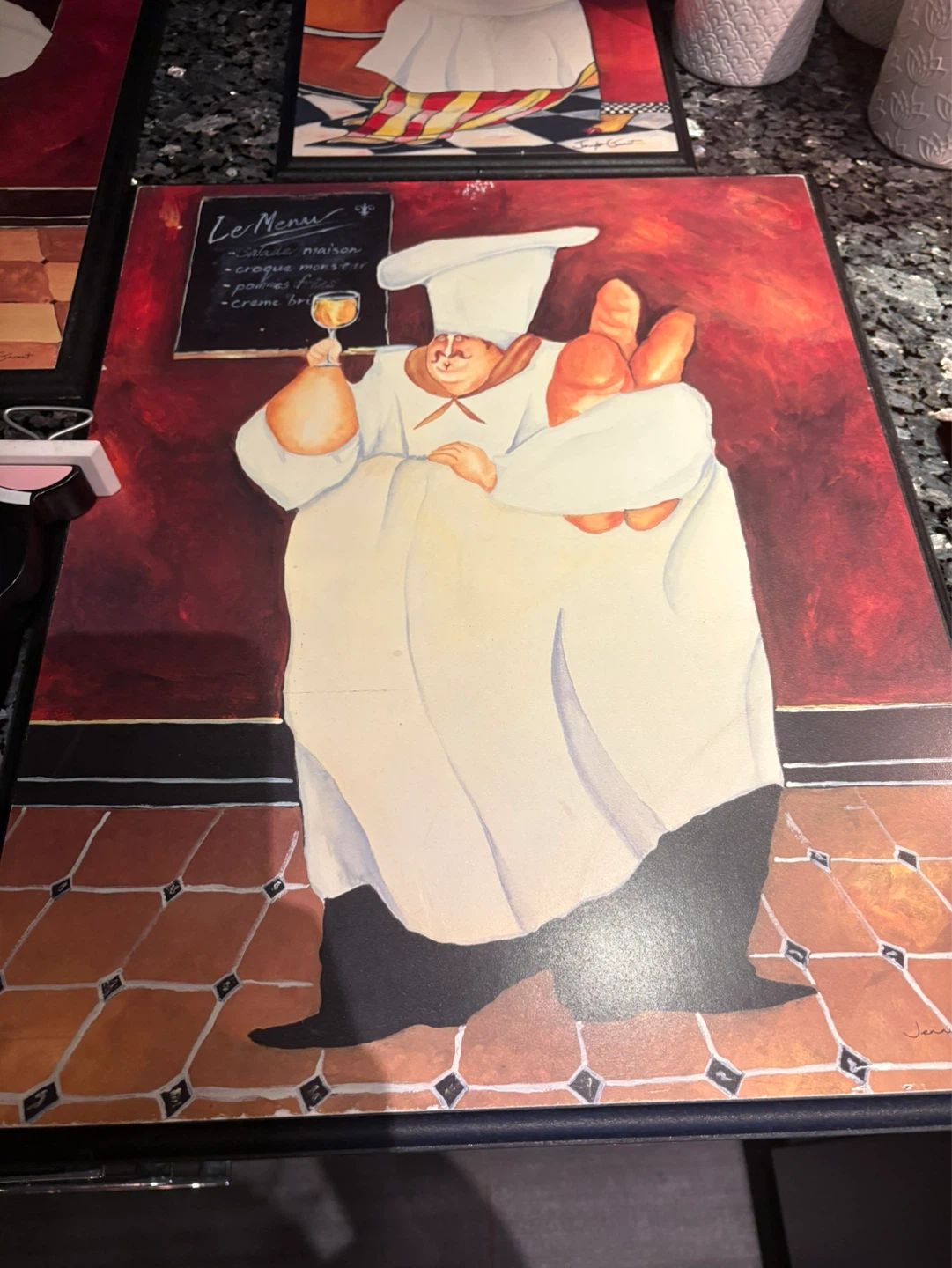 Set of 4 Chef Themed Wall Art Prints - photo 4